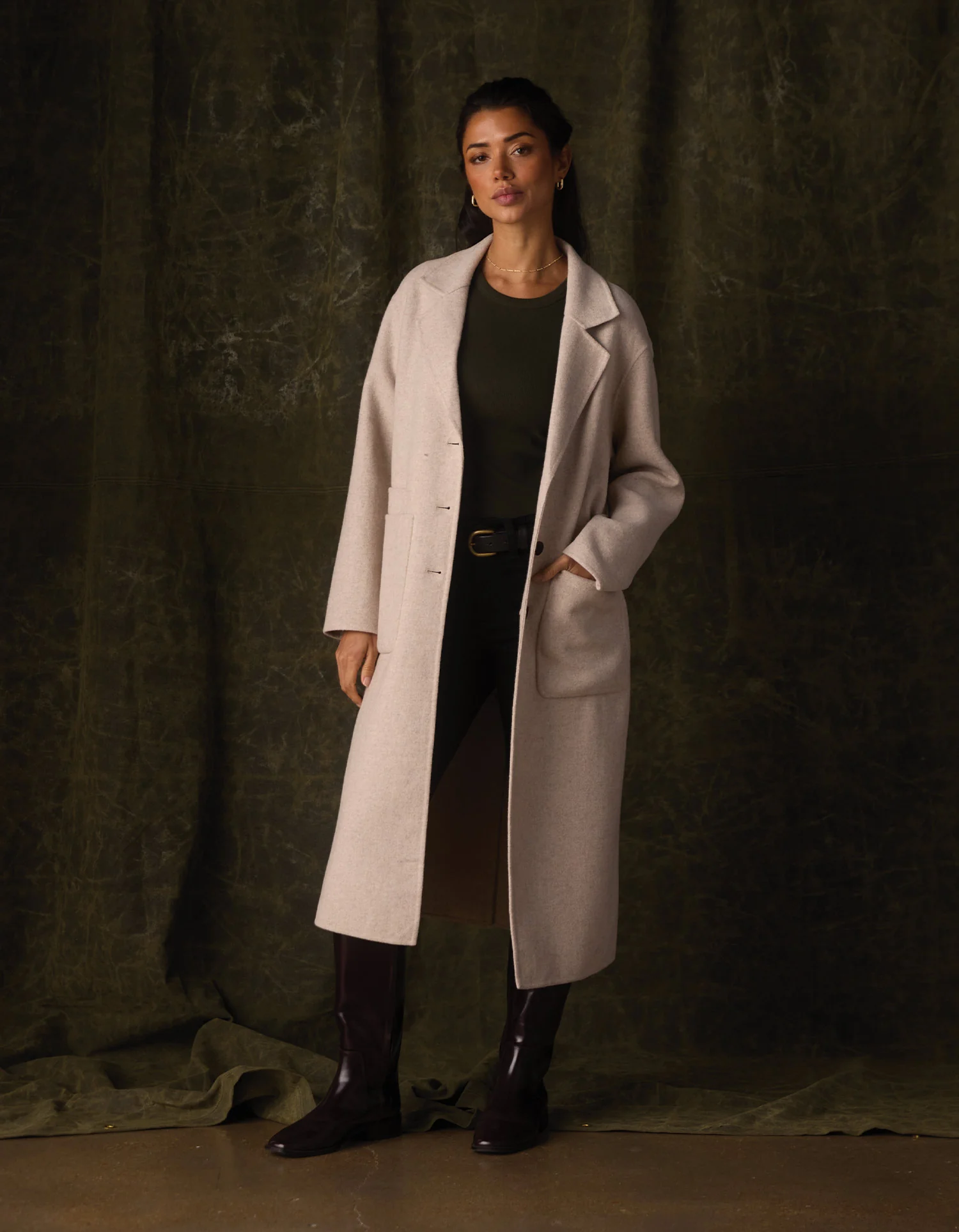 Duster Coat in Oatmeal - Image 3