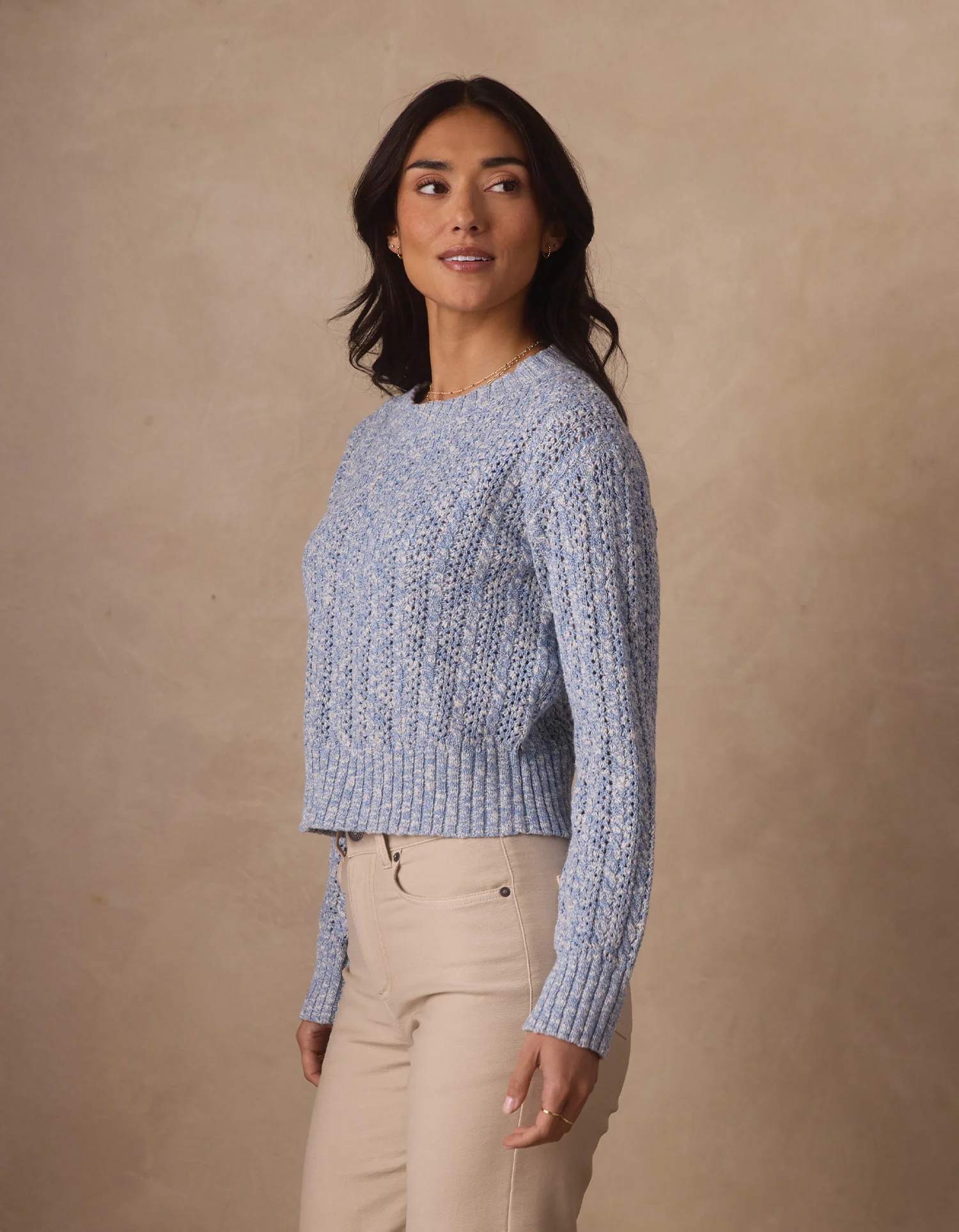 Elise Crewneck Sweater in Sky - Image 4
