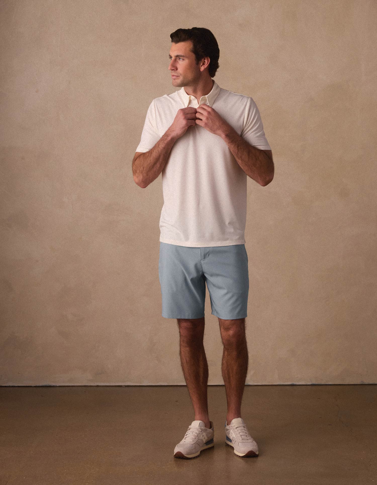 Everyday Hybrid Short in Blue Fog - Image 5