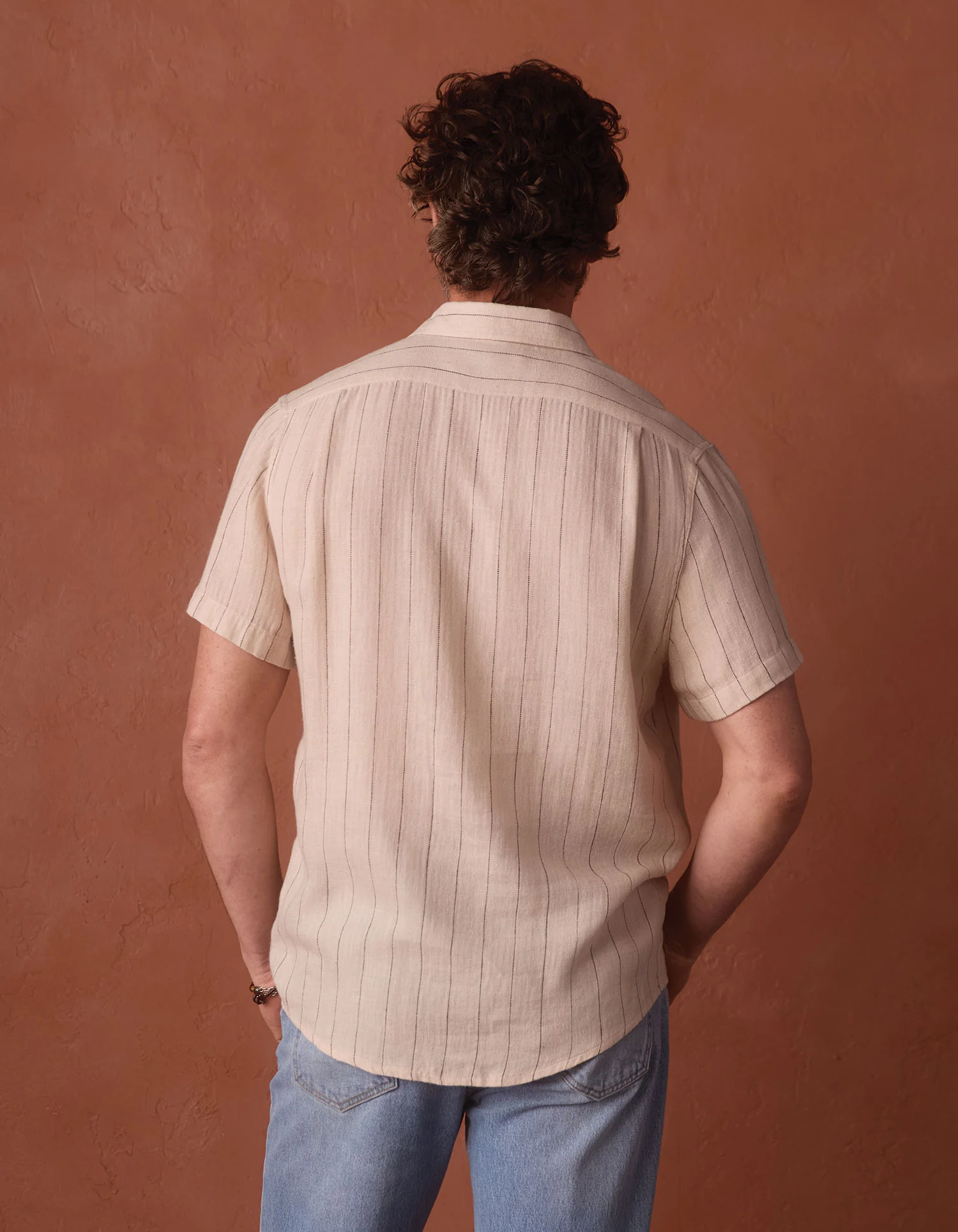 Freshwater Everyday Shirt in Barolo Stripe - Image 6