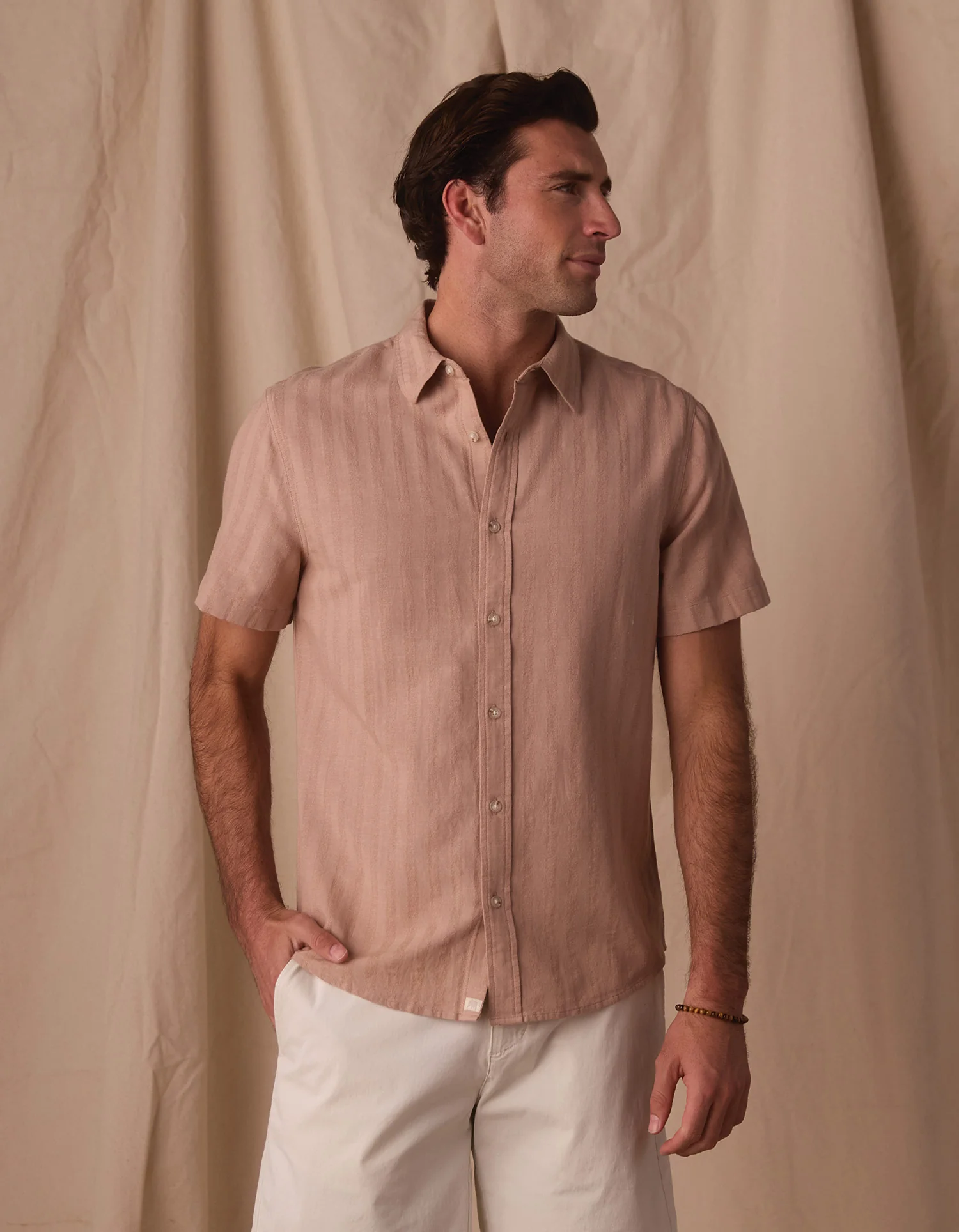Freshwater Everyday Shirt in Flax - Image 3