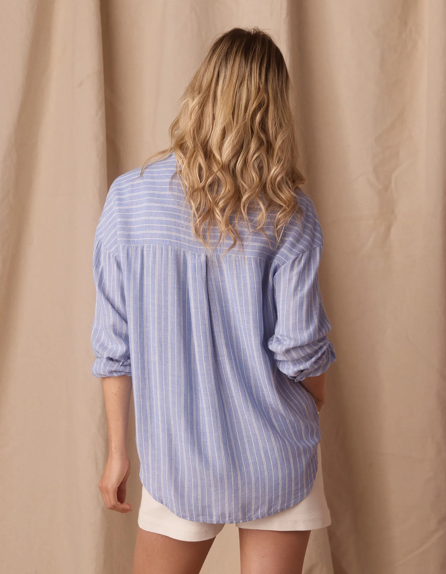 Freshwater Overshirt in Sorrento Stripe - Image 8