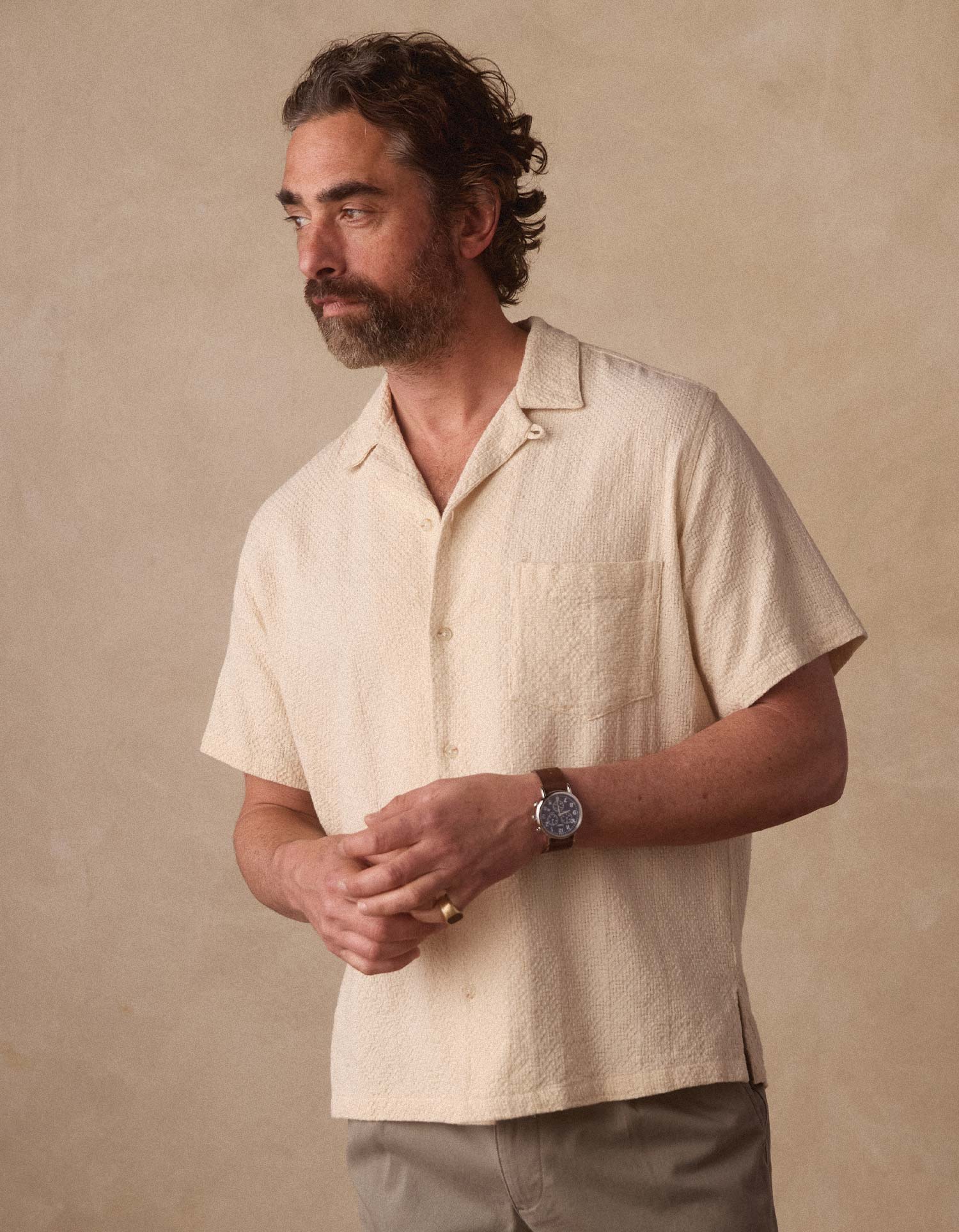 Freshwater Resort Shirt in Motivo Chalk - Image 5