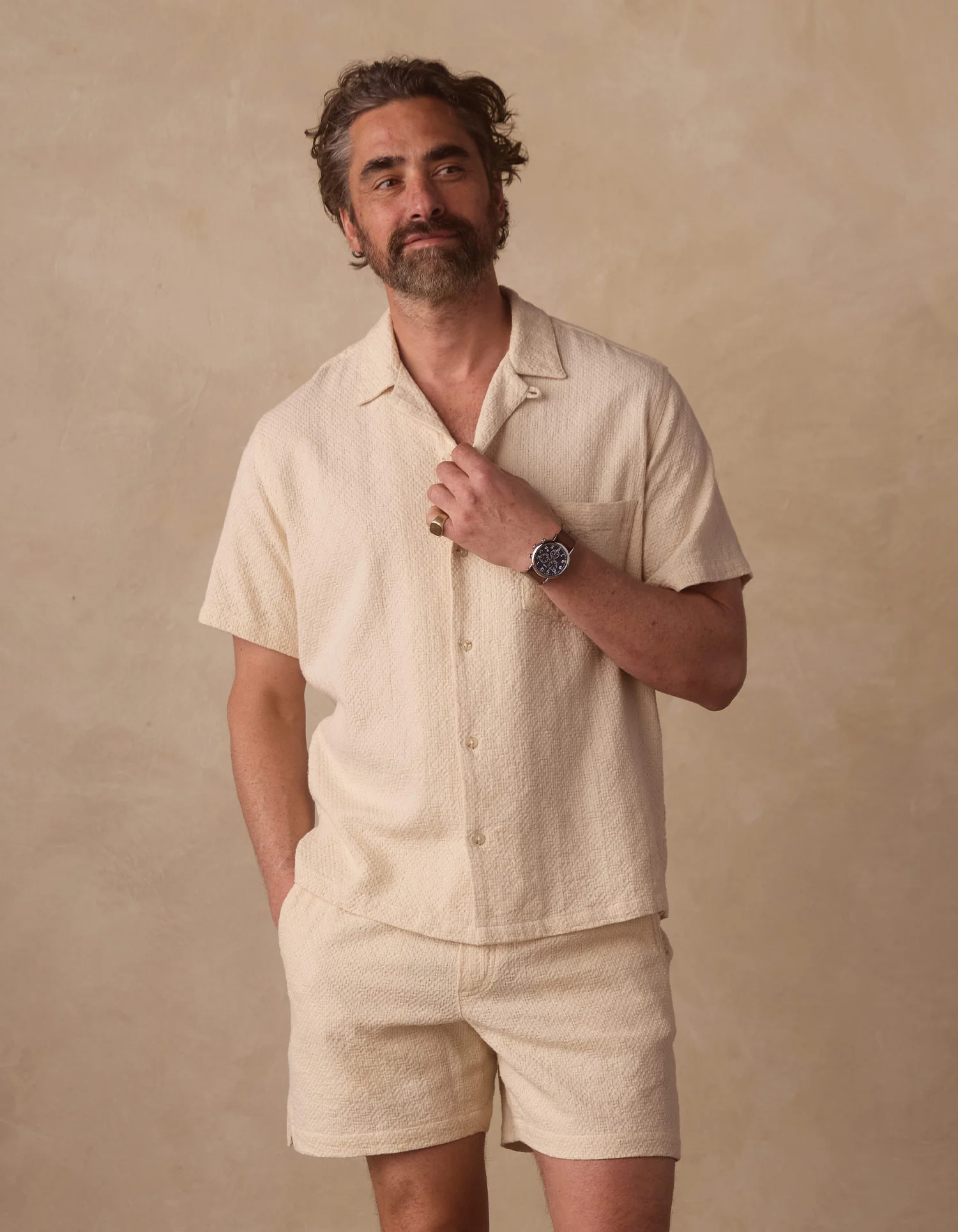 Freshwater Resort Shirt in Motivo Chalk - Image 8