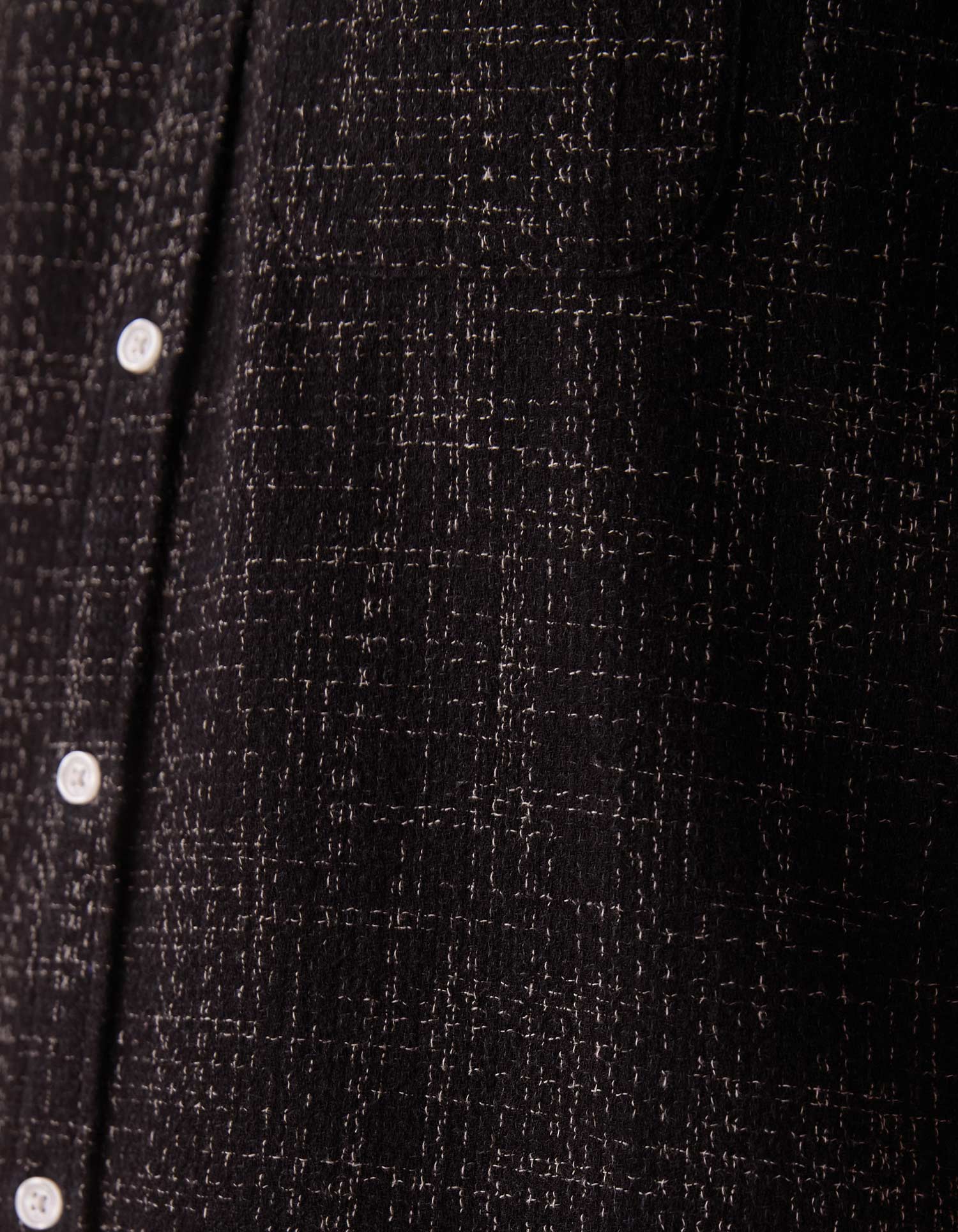 Freshwater Short Sleeve Button Up Shirt in Ocean Black - Image 7