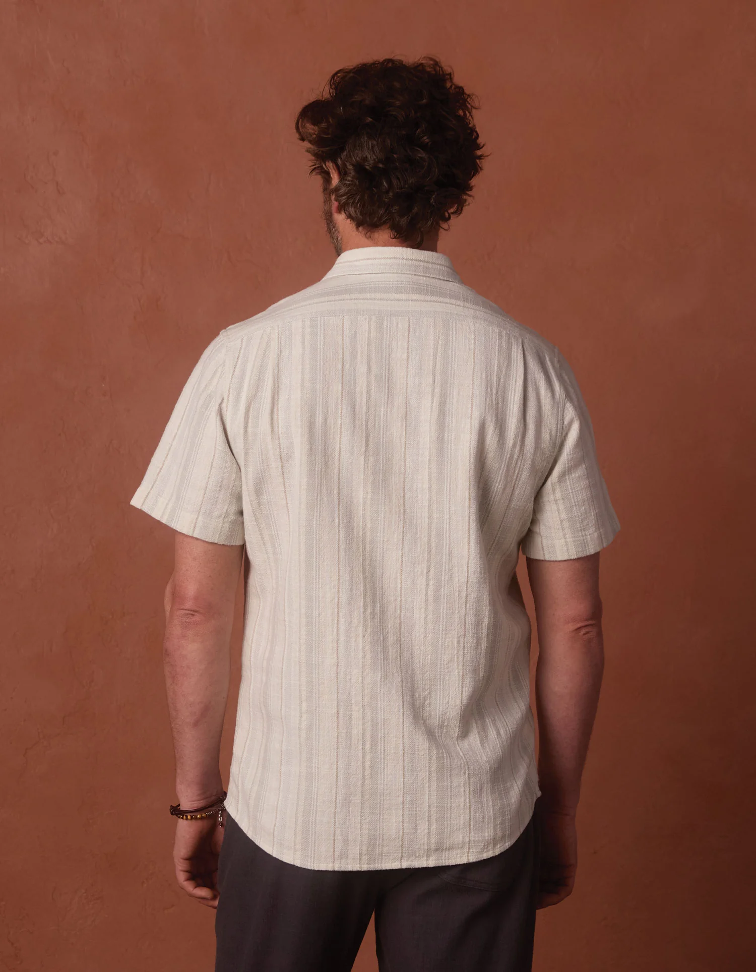 Freshwater Short Sleeve Button Up Shirt in Sea Glass Stripe - Image 7