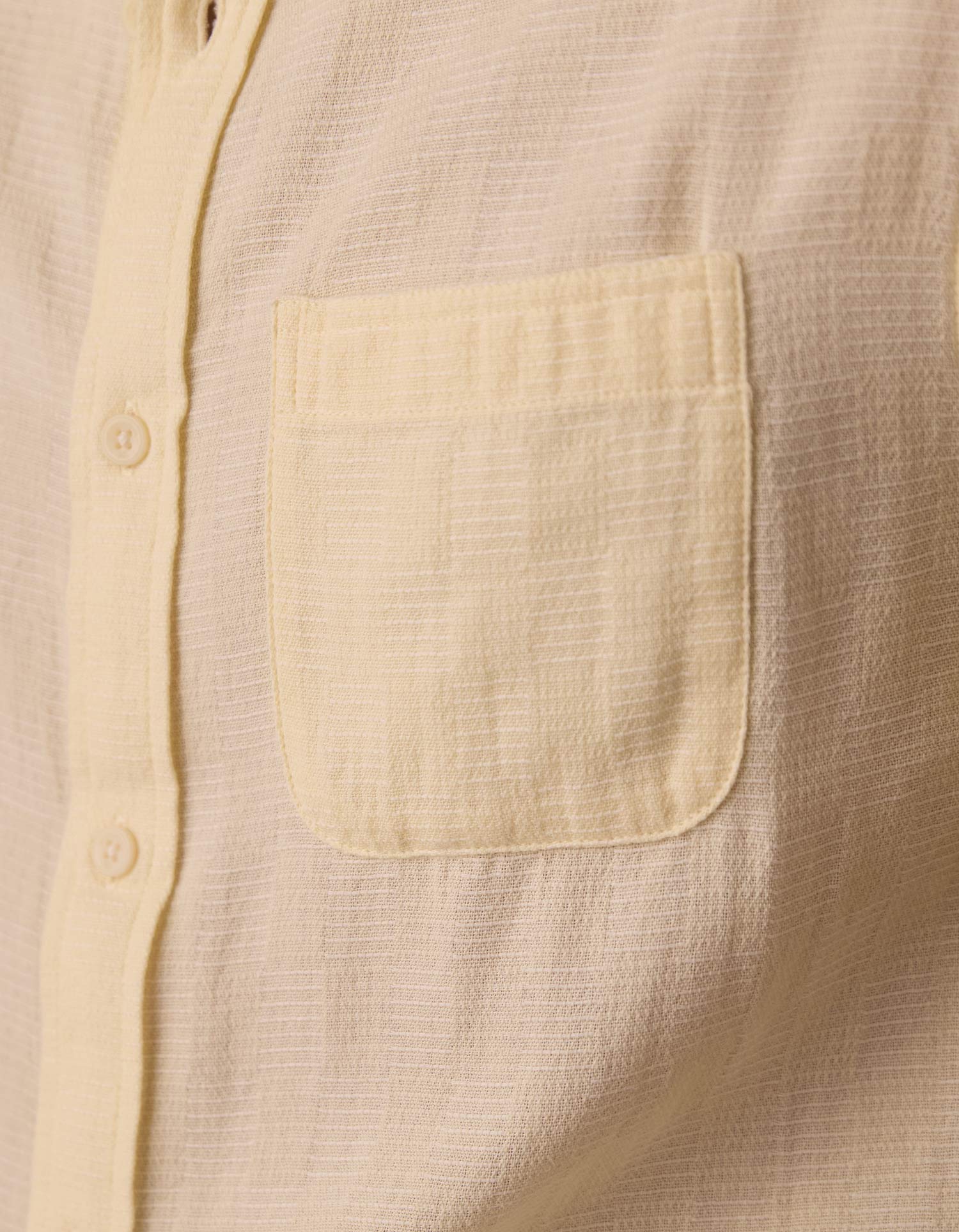 Freshwater Short Sleeve Button Up Shirt in Summer Yellow Check - Image 7