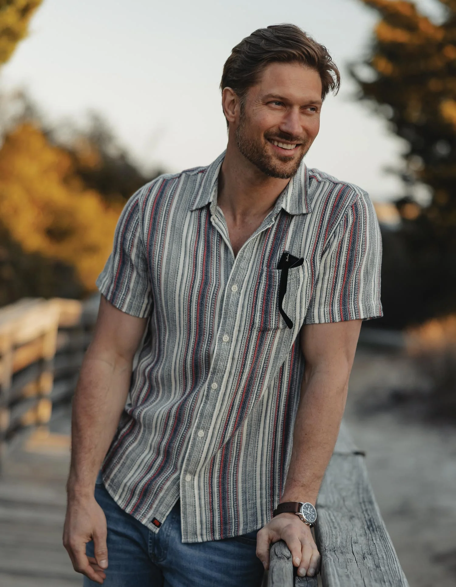 Freshwater Short Sleeve Button Up Shirt - Image 7