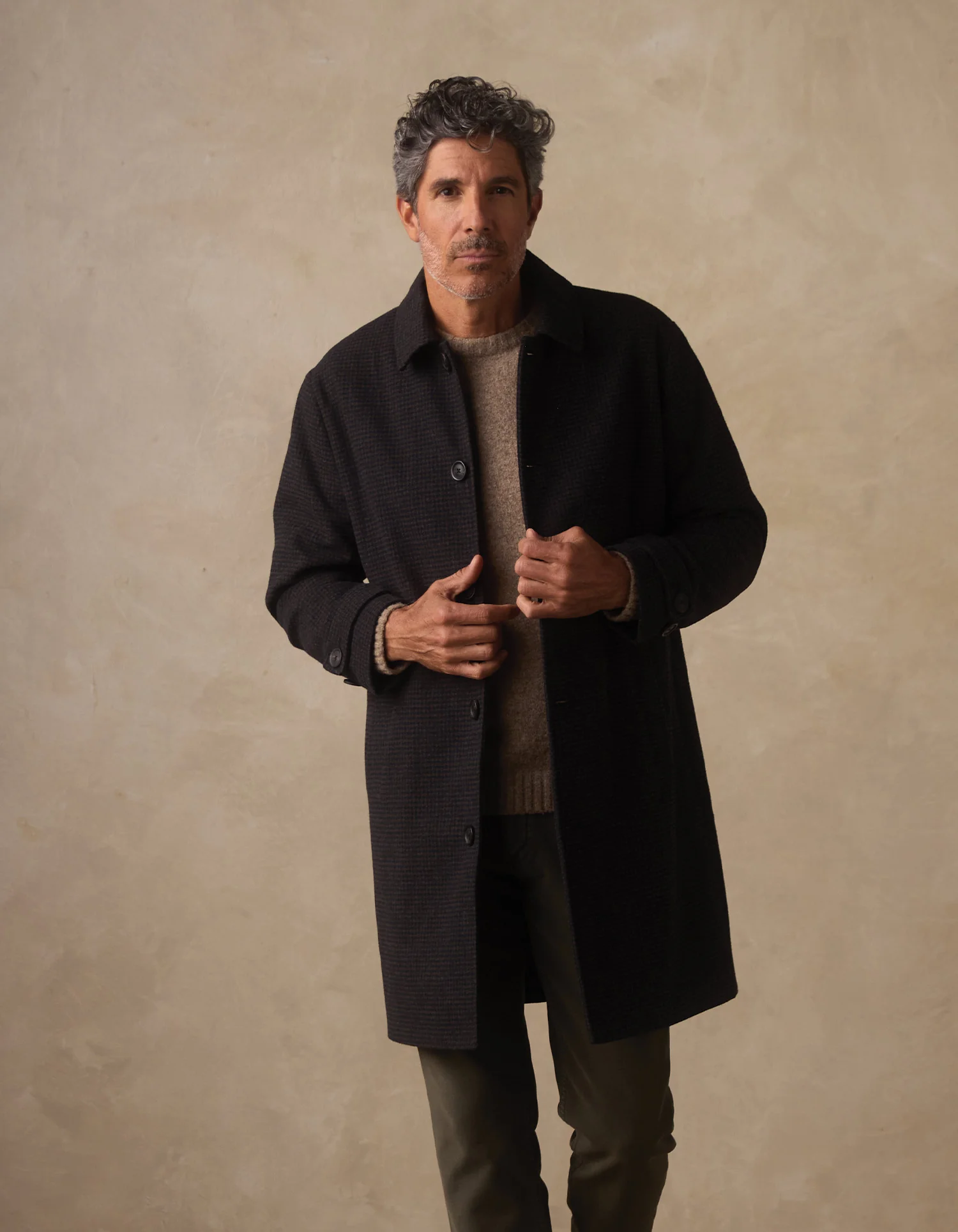 Henry Topcoat in Brown Houndstooth - Image 3