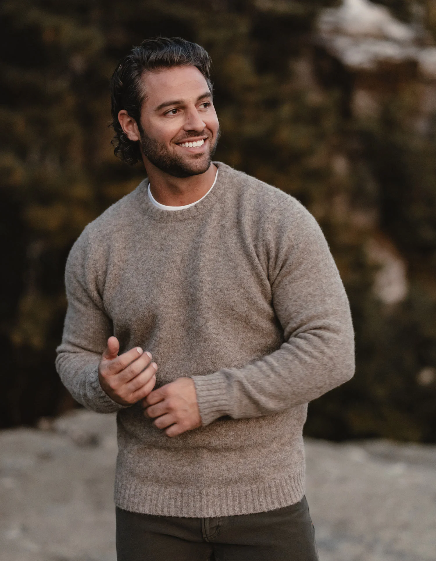 Homebound Crewneck Sweater in Toasted Chestnut - Image 2