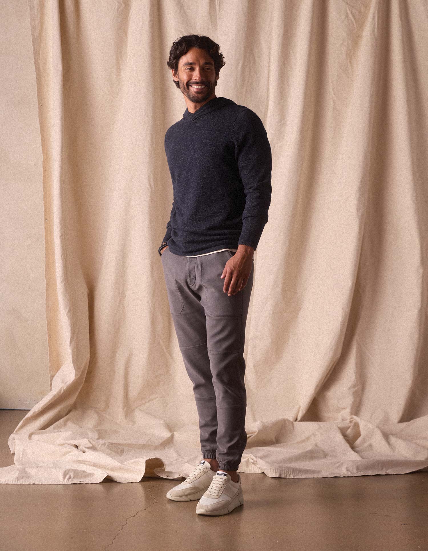 Jimmy Sweater Essential Hoodie in Normal Navy - Image 3