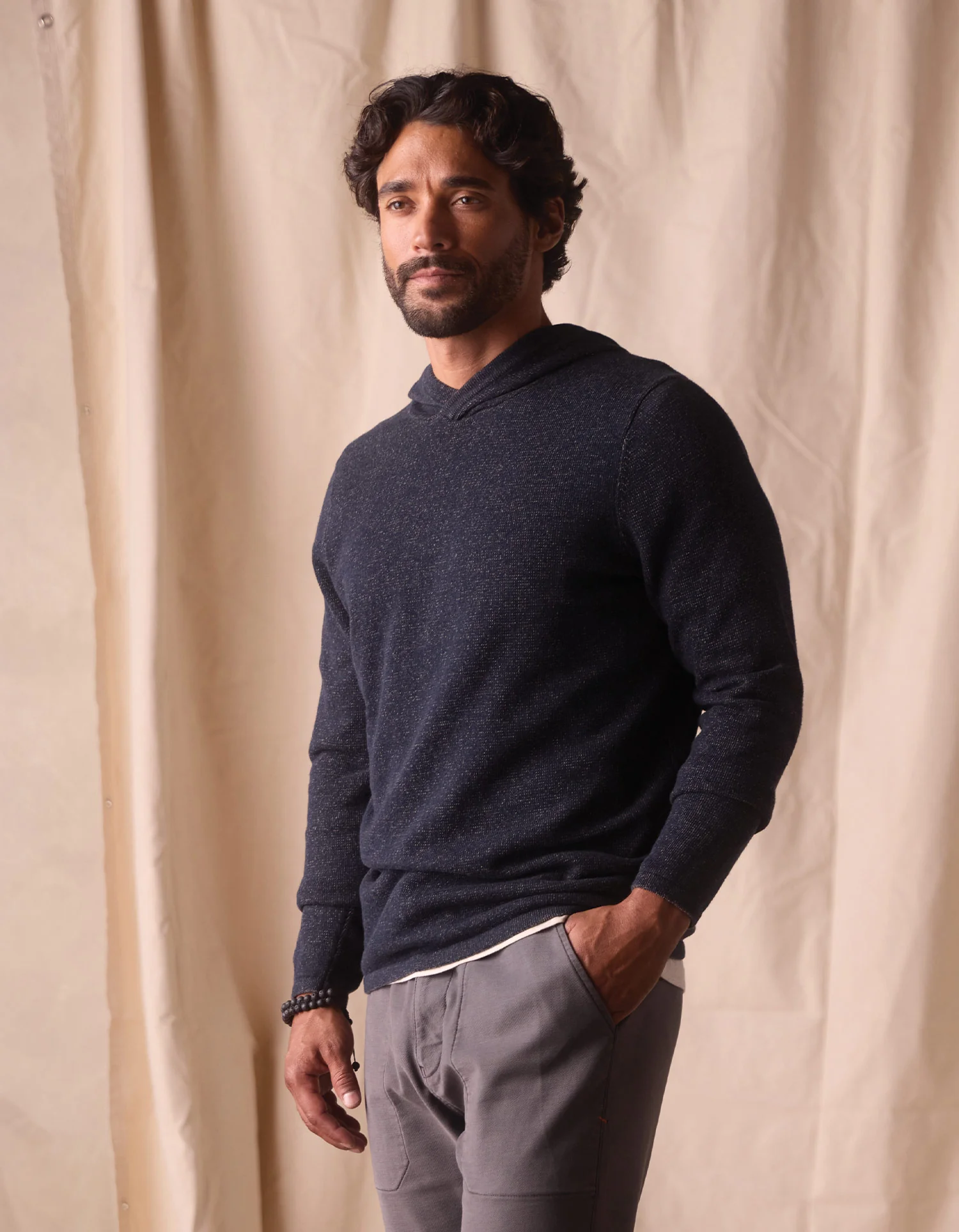 Jimmy Sweater Essential Hoodie in Normal Navy - Image 4