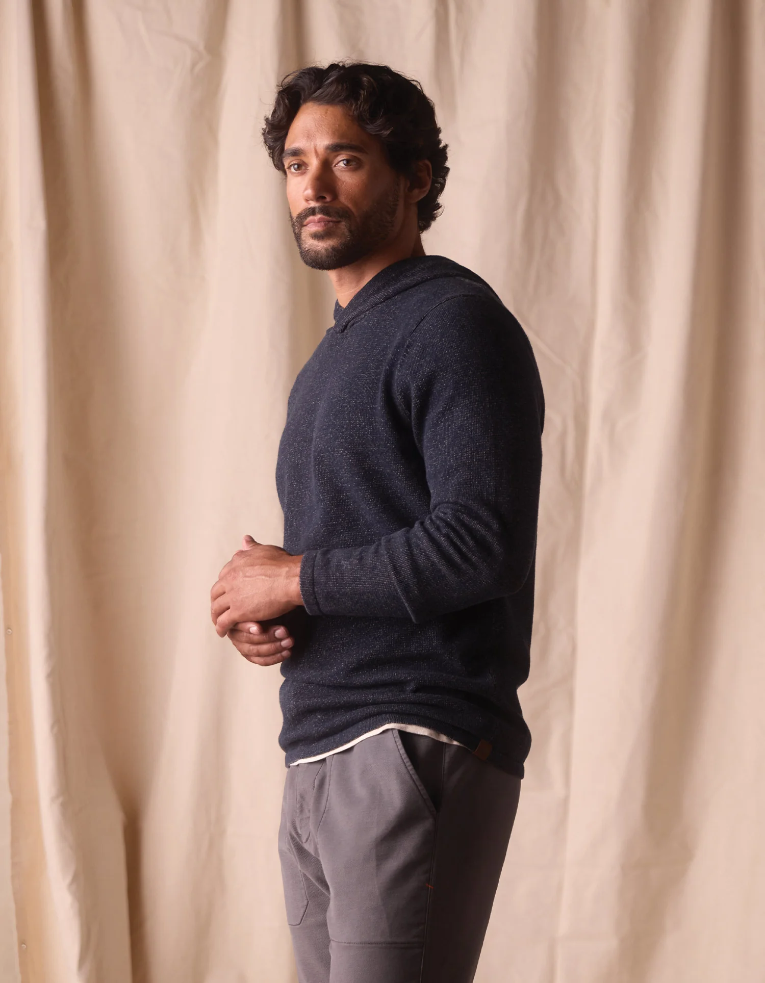 Jimmy Sweater Essential Hoodie in Normal Navy - Image 5