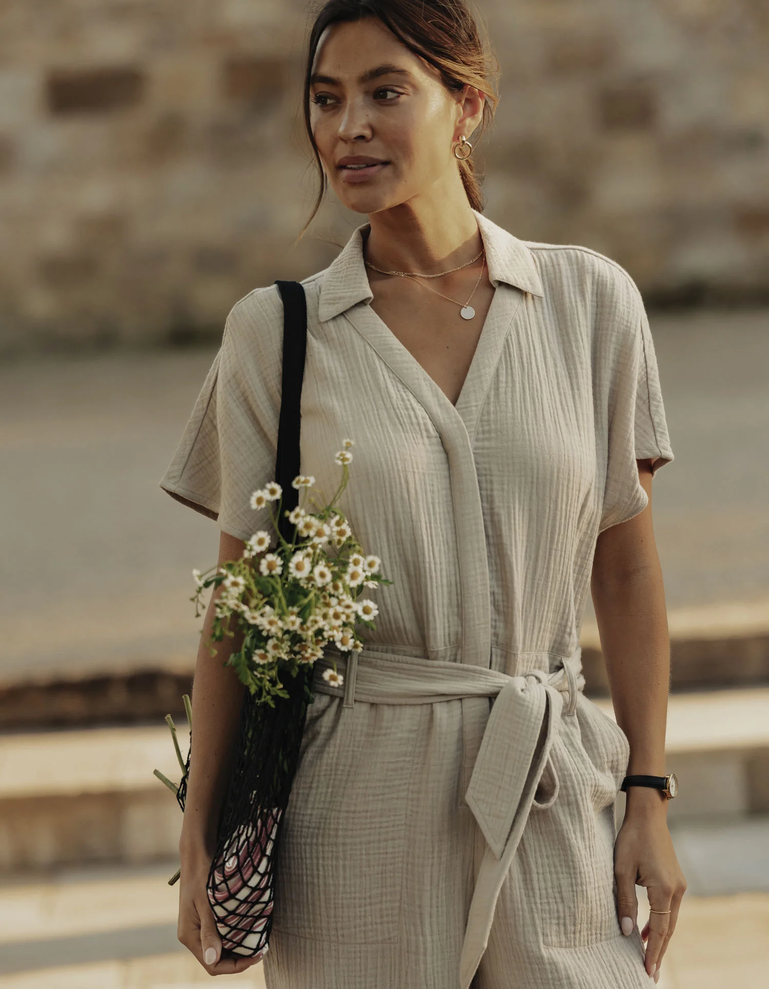 Kalo Jumpsuit in Pumice - Image 2