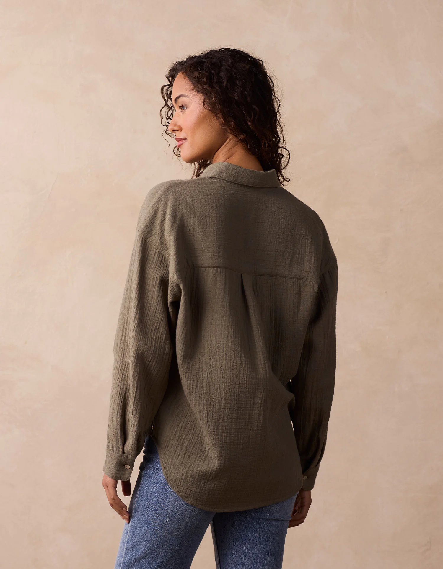 Kalo Overshirt in Deep Sage - Image 4