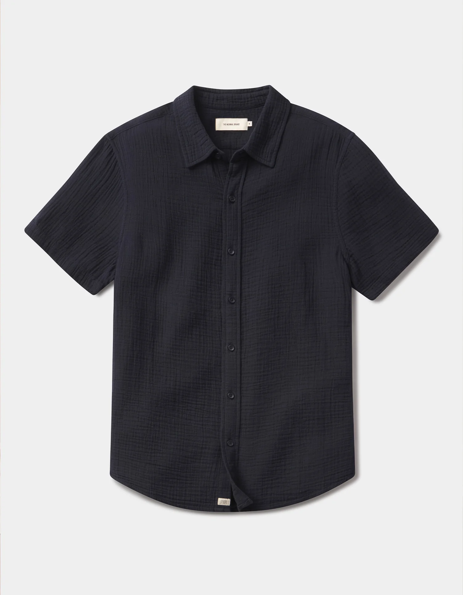 Kalo Short Sleeve Button Up in Navy - Image 2
