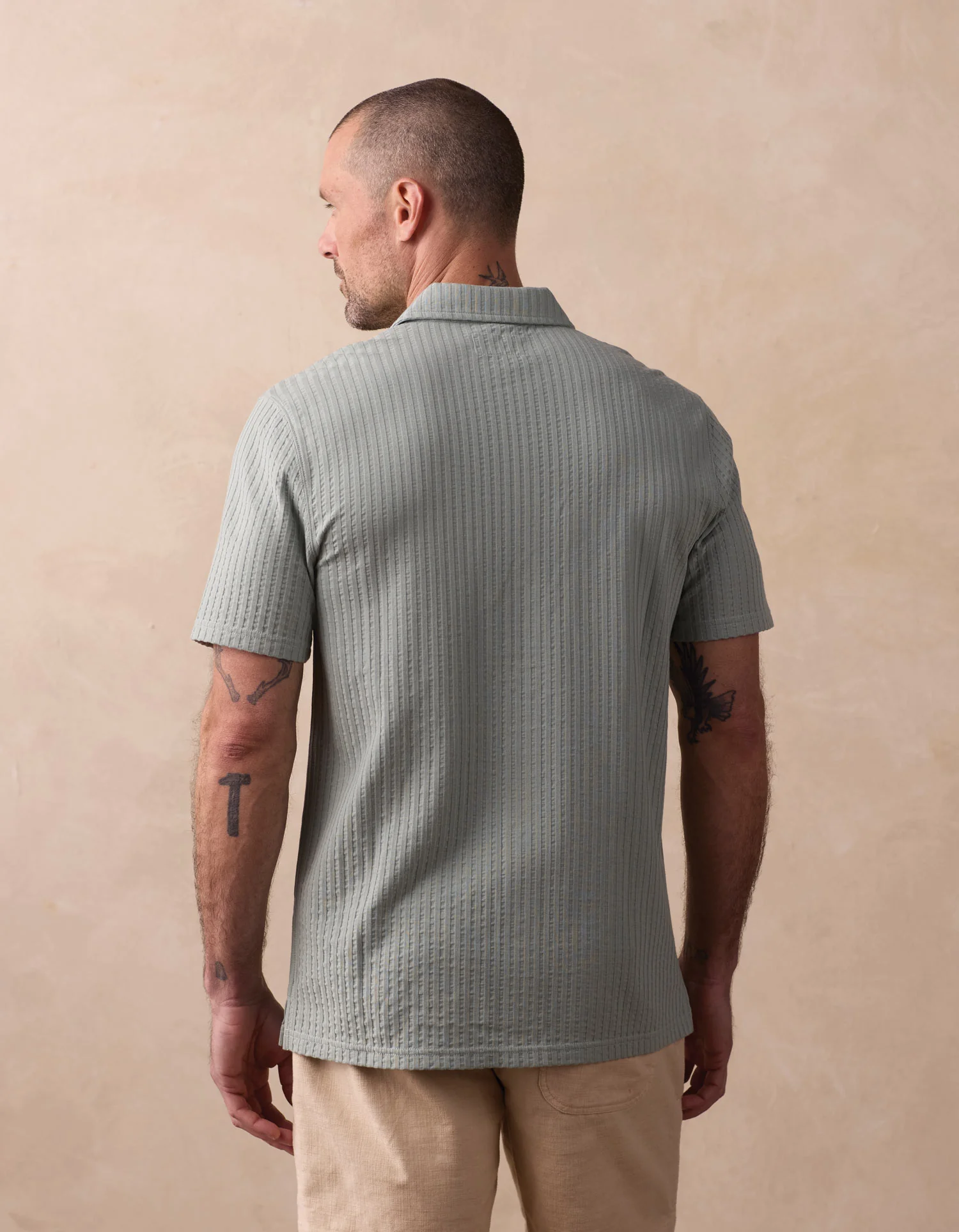 Knit Getaway Button Up in Juniper - Image 5