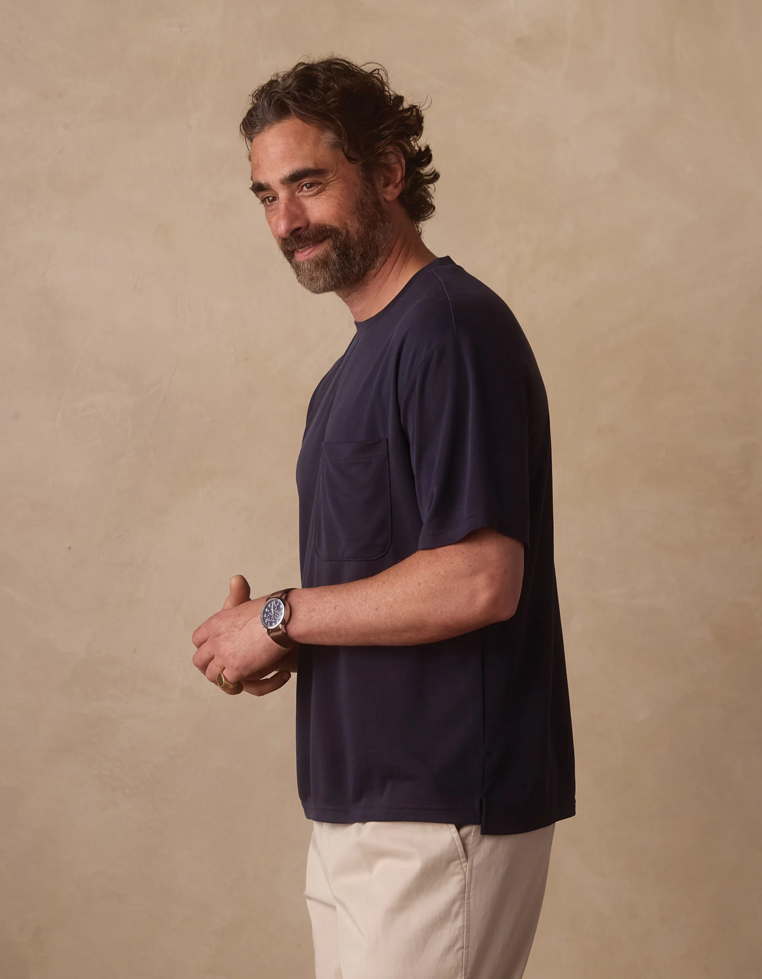 Laidback Tee in Navy - Image 4