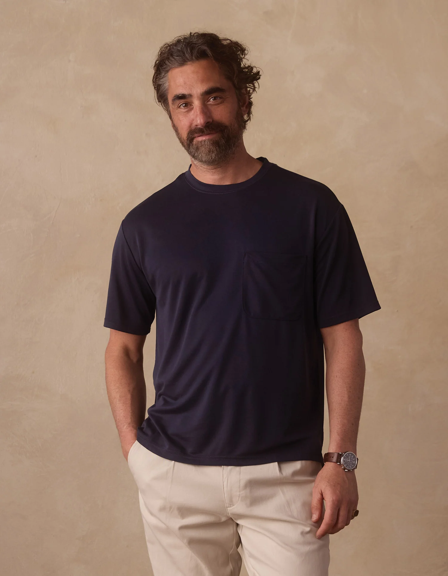 Laidback Tee in Navy - Image 5