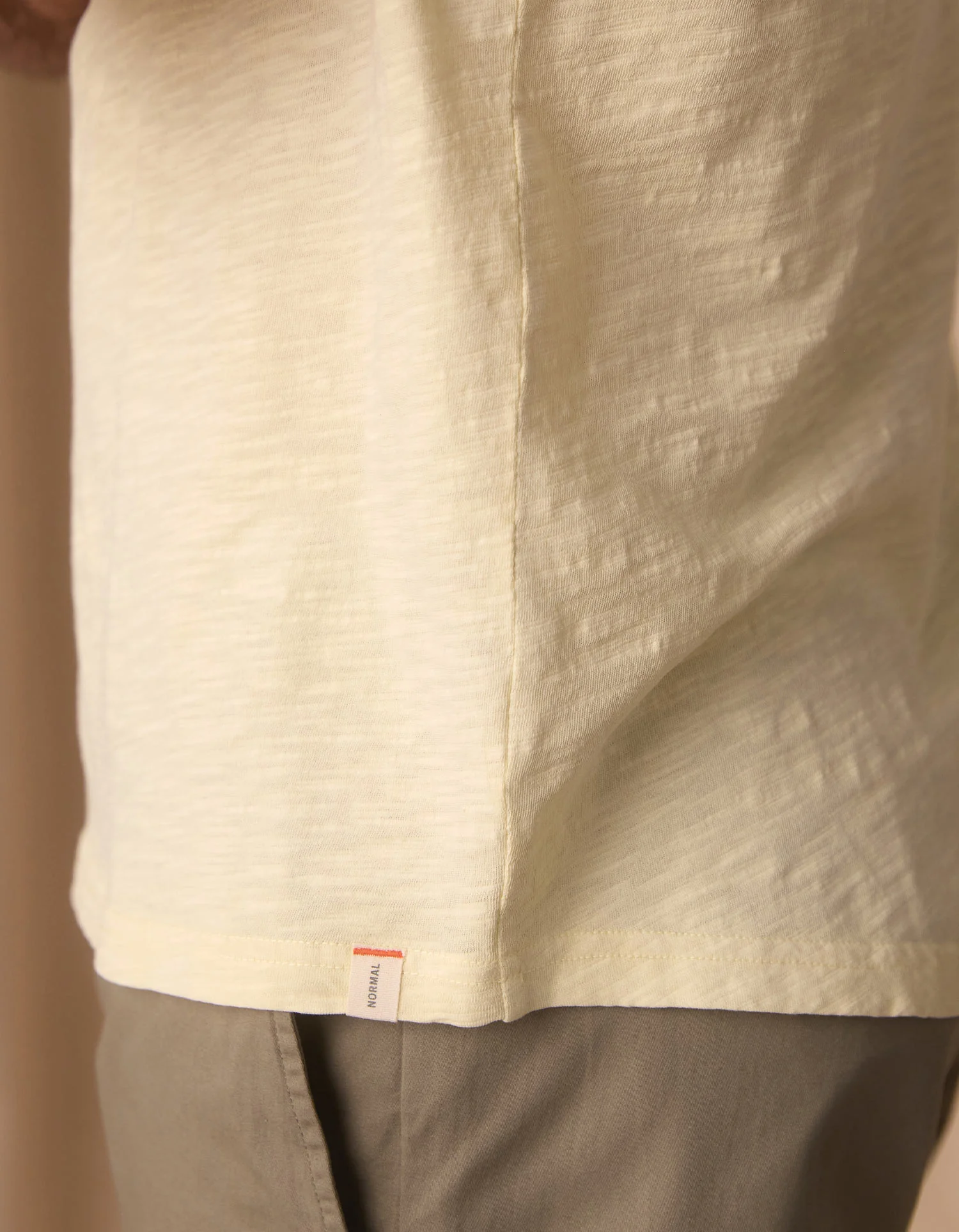 Vintage Slub Henley in Pear Sorbet - Image 4