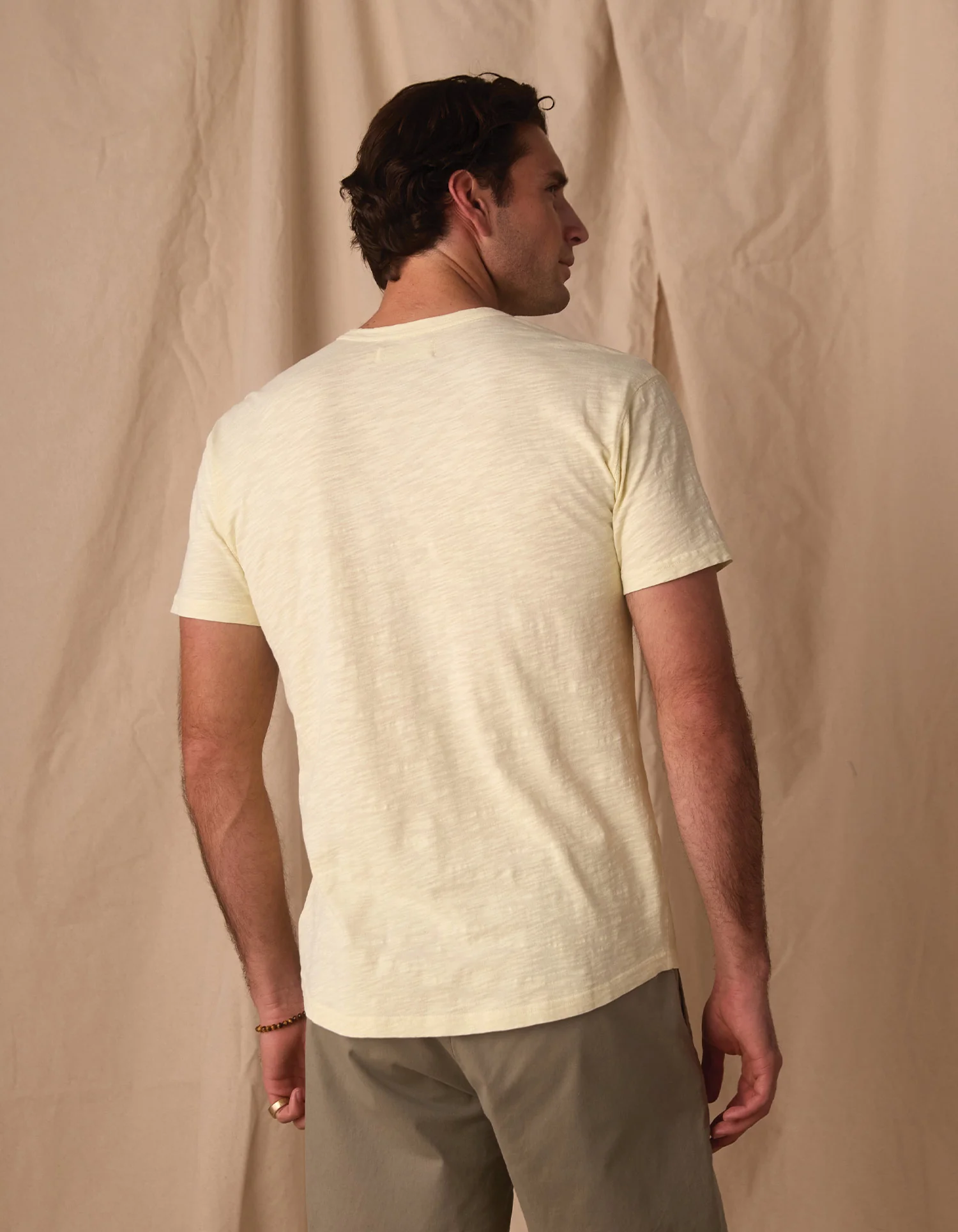 Vintage Slub Henley in Pear Sorbet - Image 7