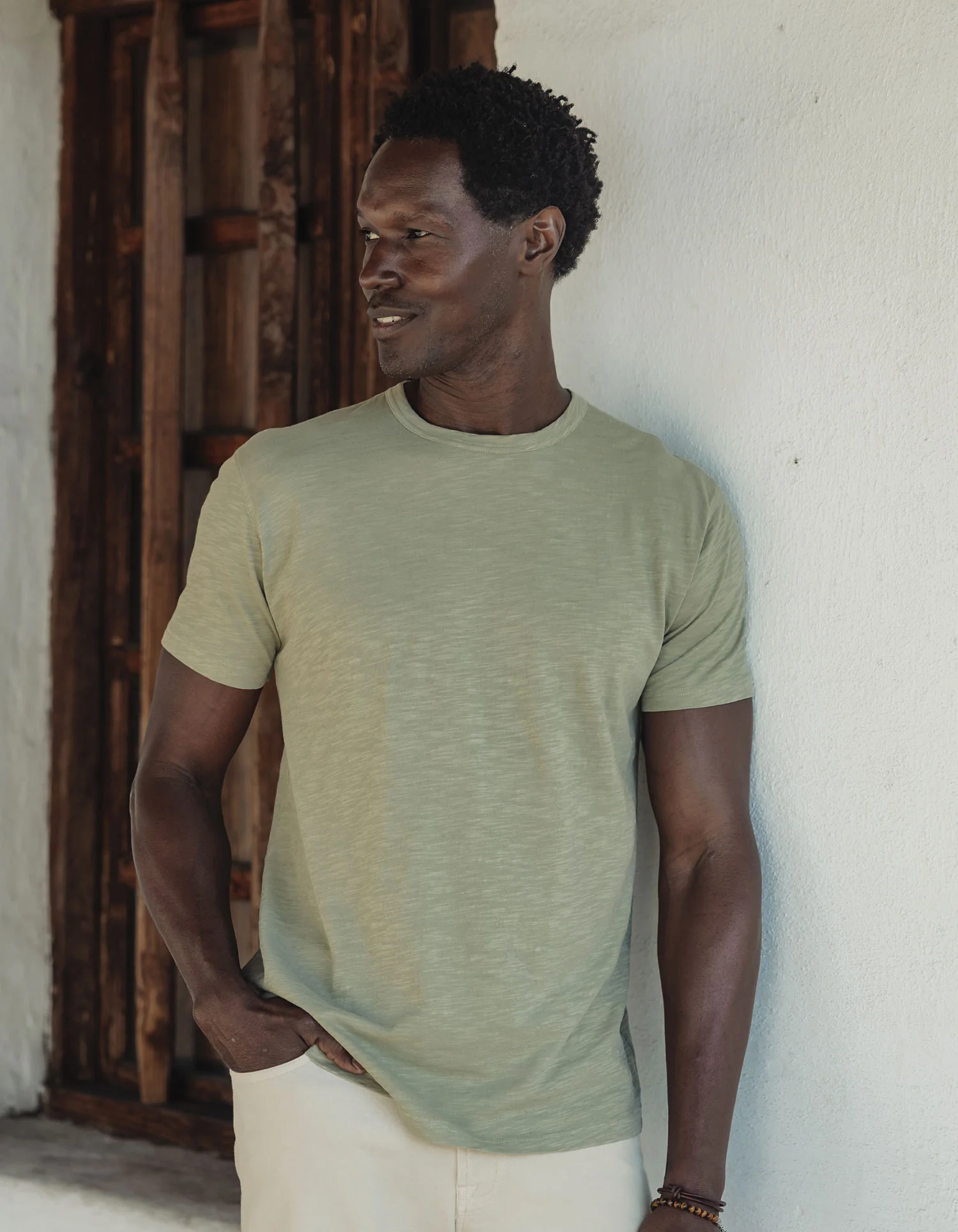 Vintage Slub Perfect Tee in Sage