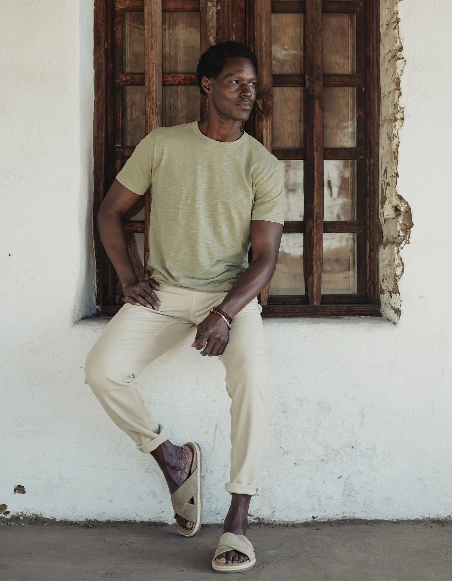 Vintage Slub Perfect Tee in Sage - Image 3