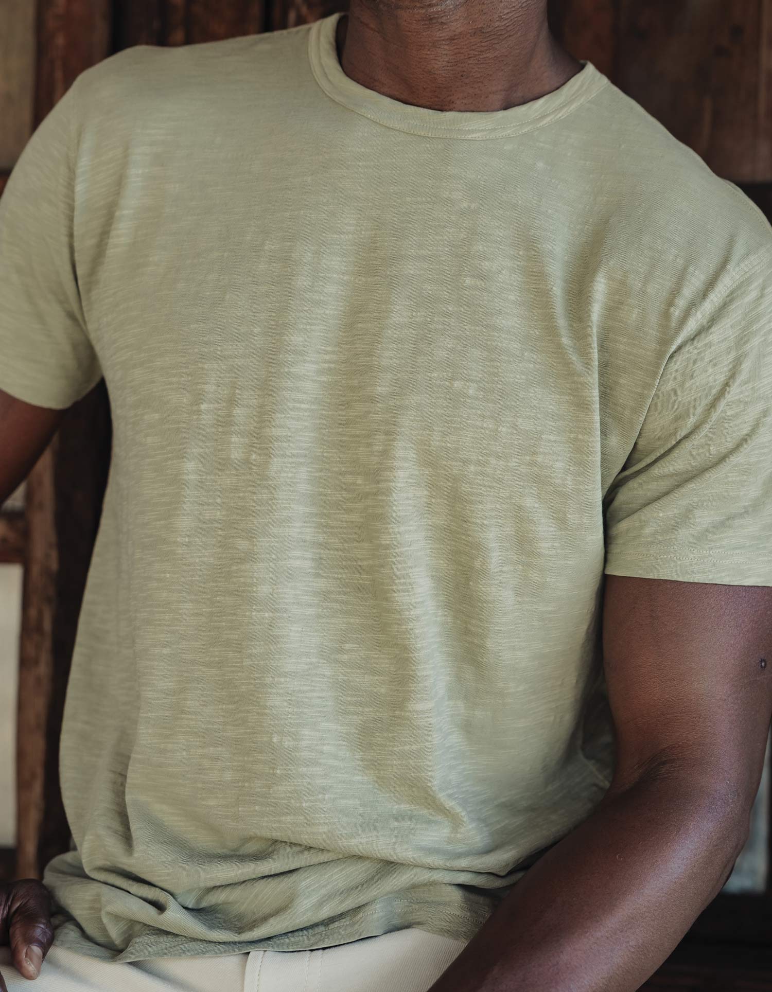 Vintage Slub Perfect Tee in Sage - Image 4