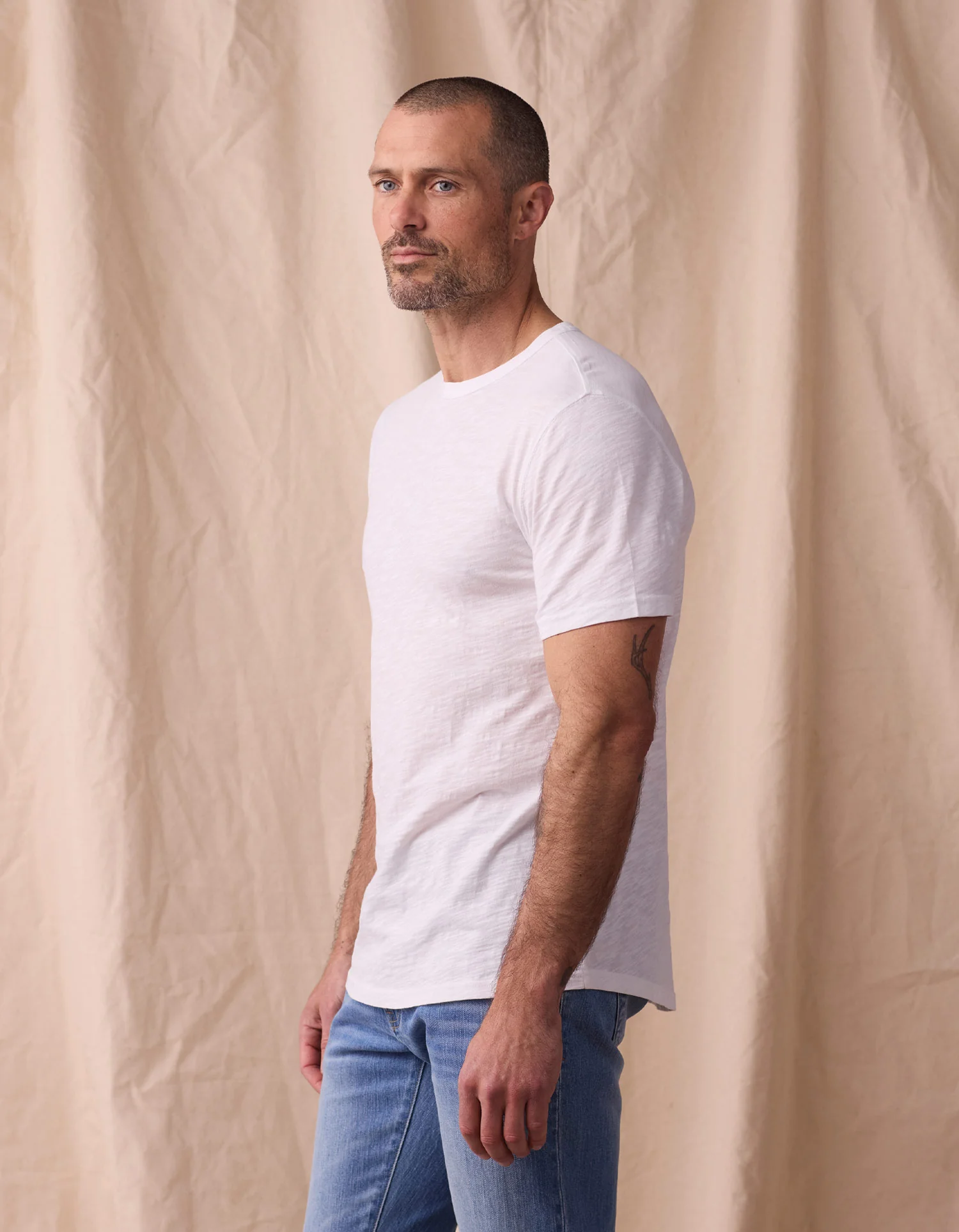 Vintage Slub Perfect Tee in White - Image 3