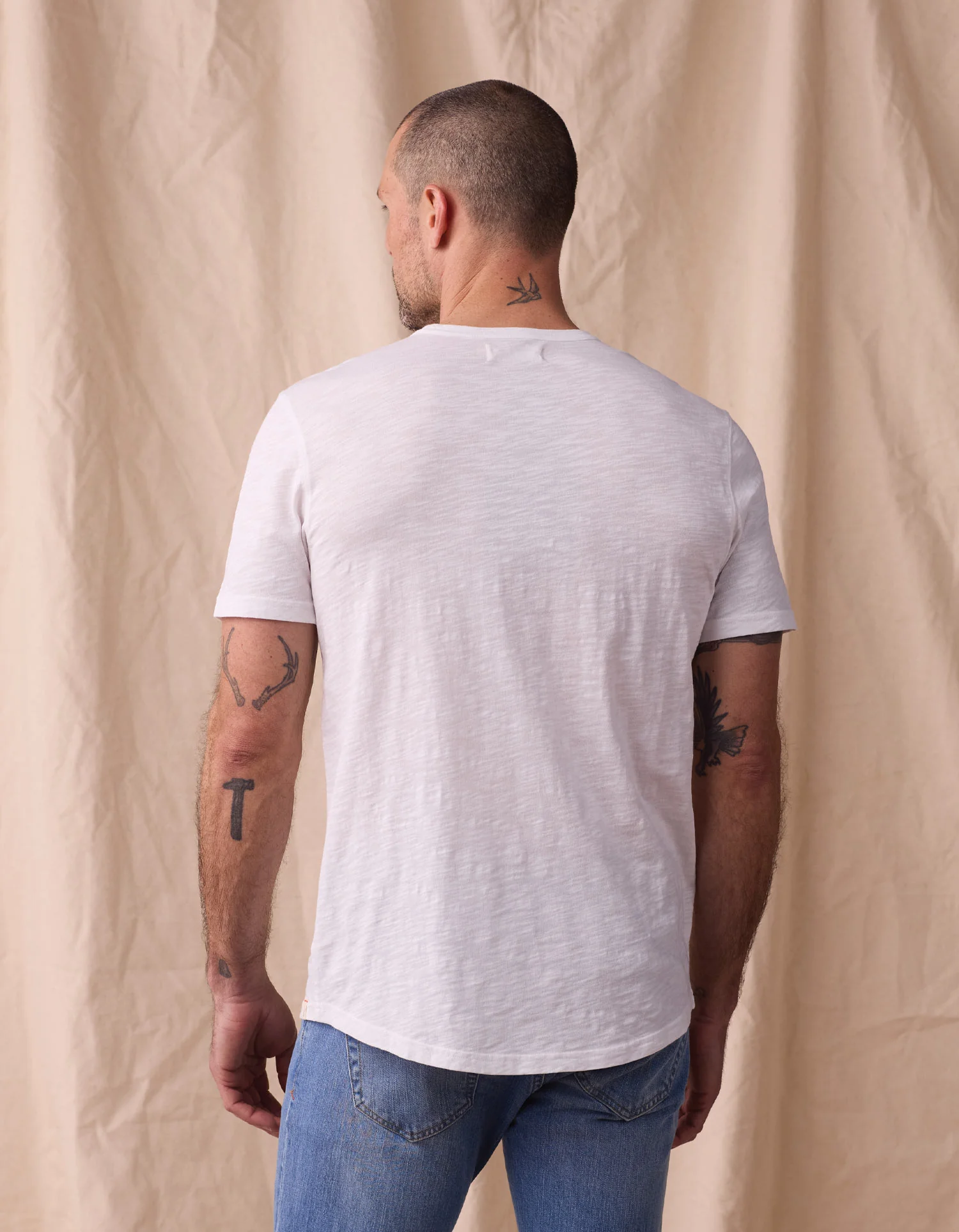 Vintage Slub Perfect Tee in White - Image 4