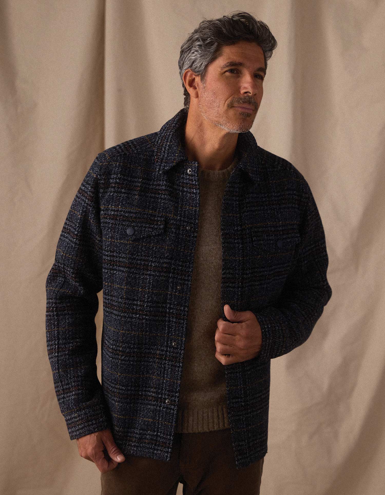 Legend Jacket in Navy Plaid - Image 4