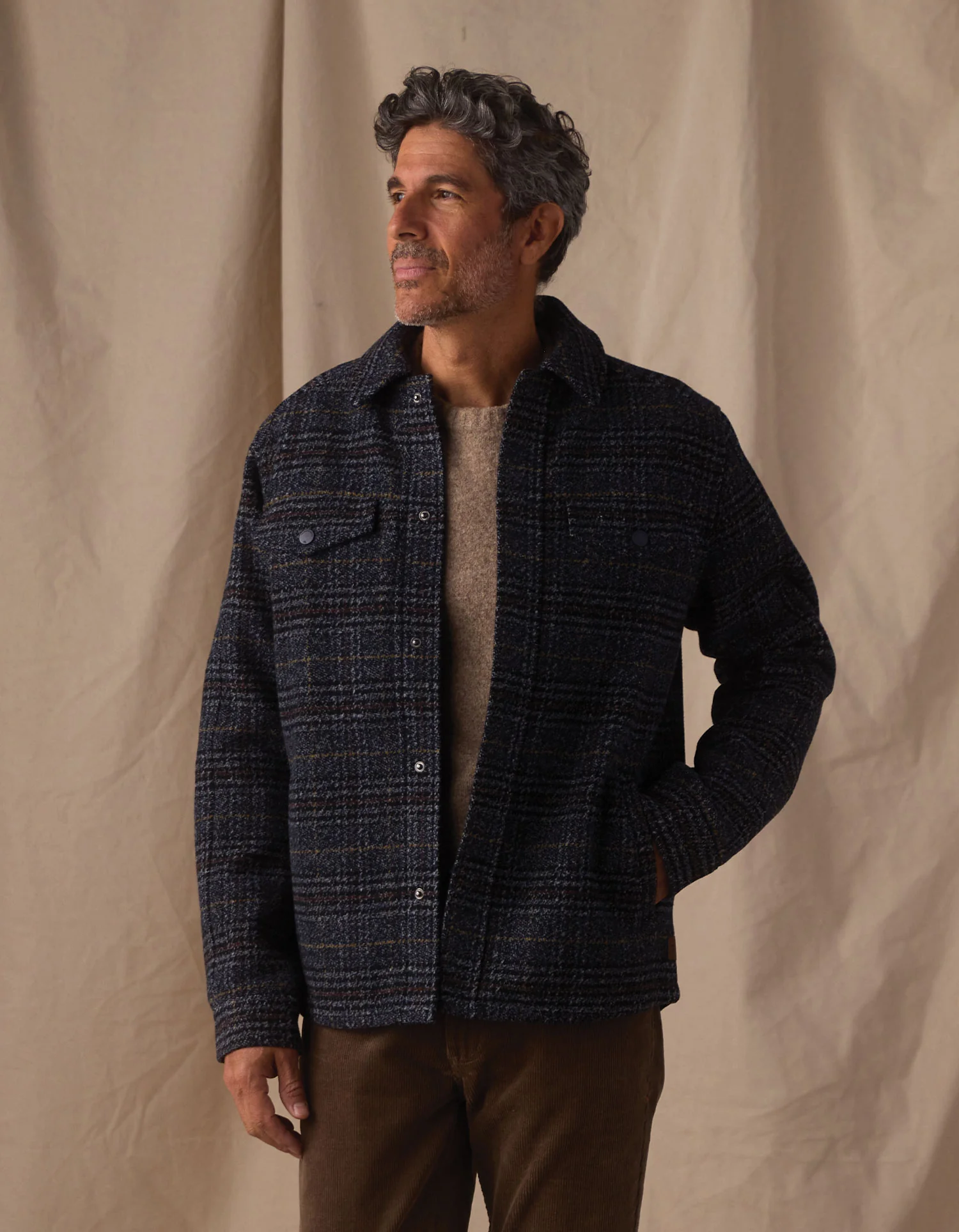 Legend Jacket in Navy Plaid - Image 5