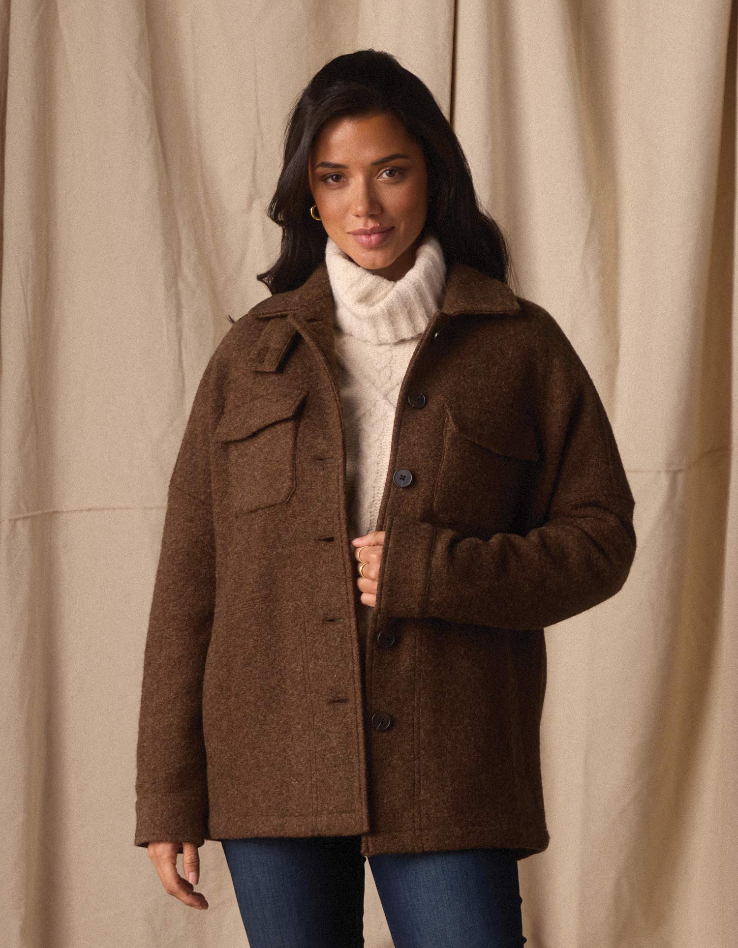 Logan Lodge Jacket in Clay - Image 2