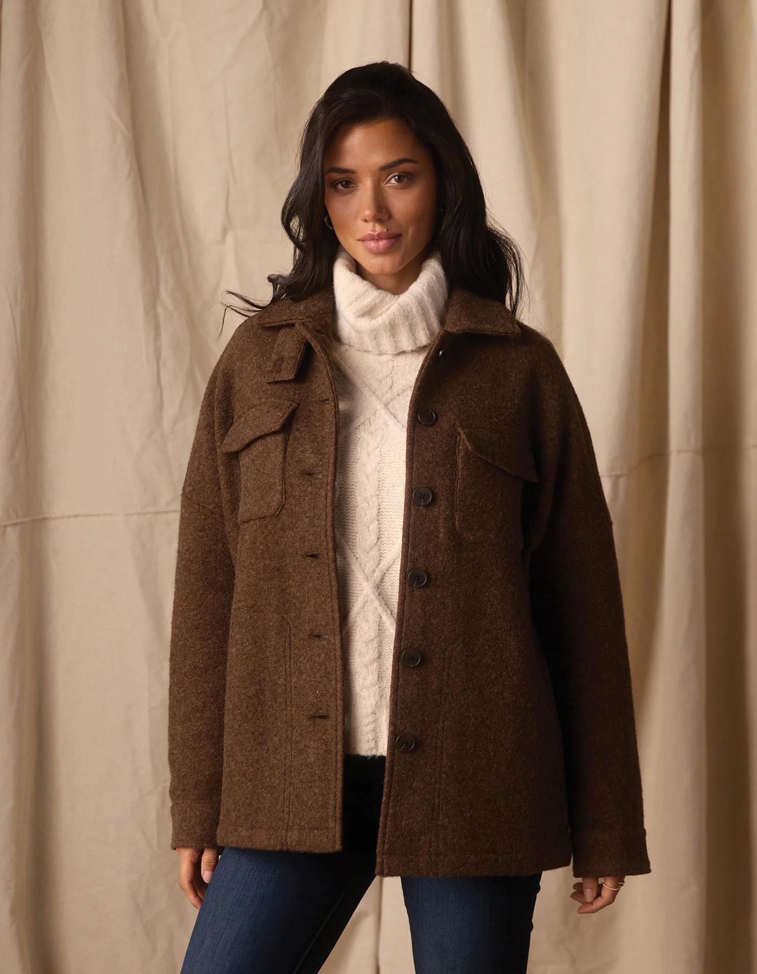 Logan Lodge Jacket in Clay - Image 4