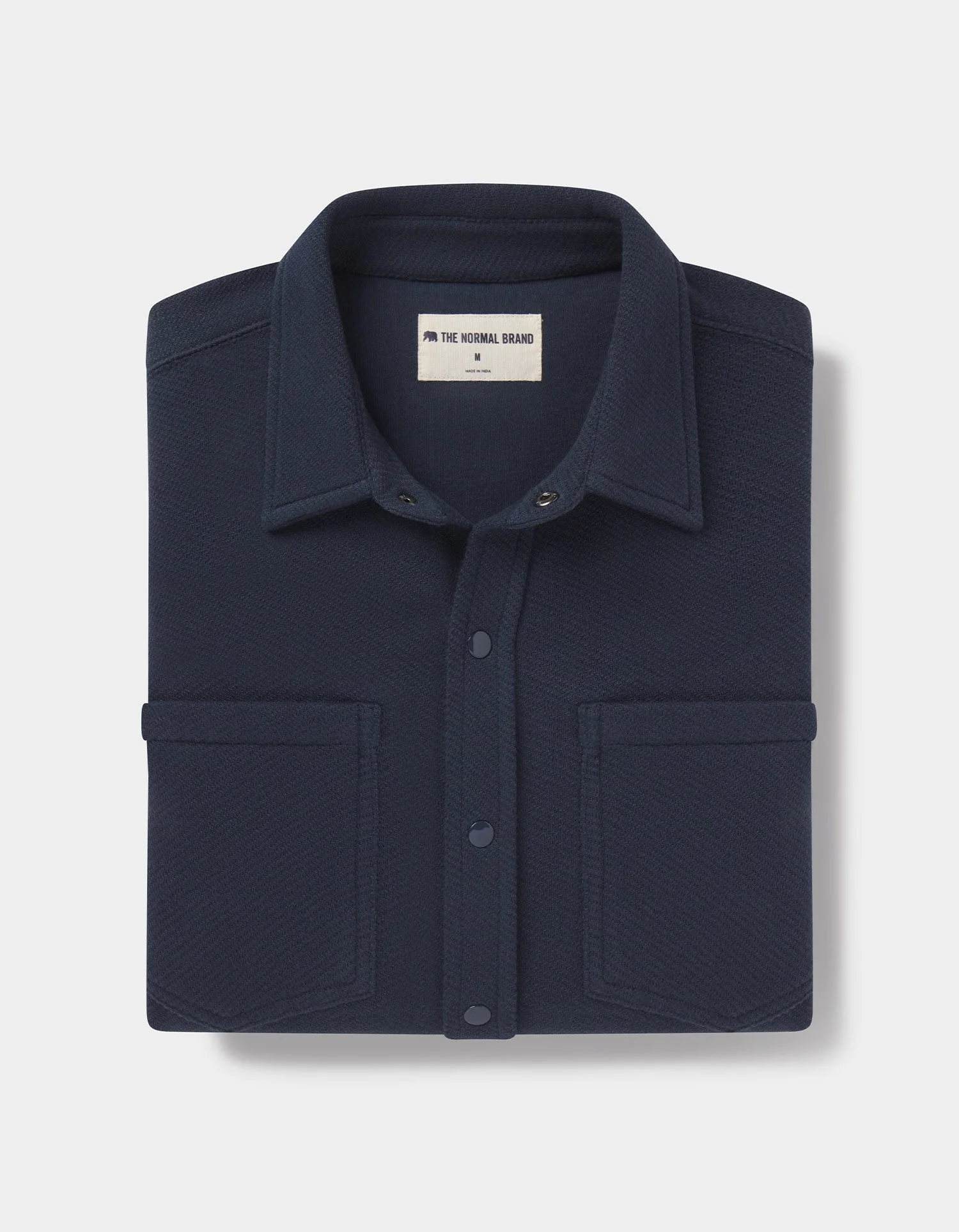 Loop Terry Button Up in Navy