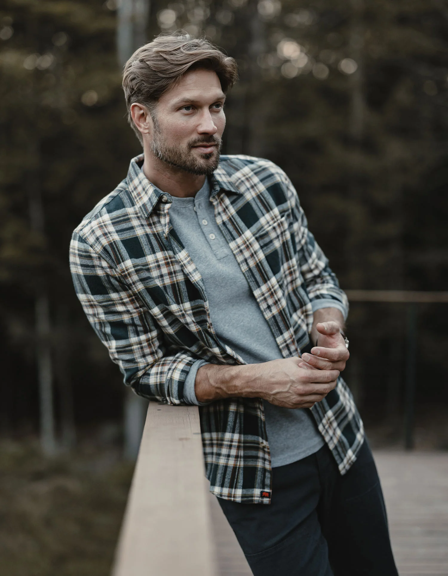 Louis Heavyweight Flannel Overshirt in Elmwood Plaid - Image 2