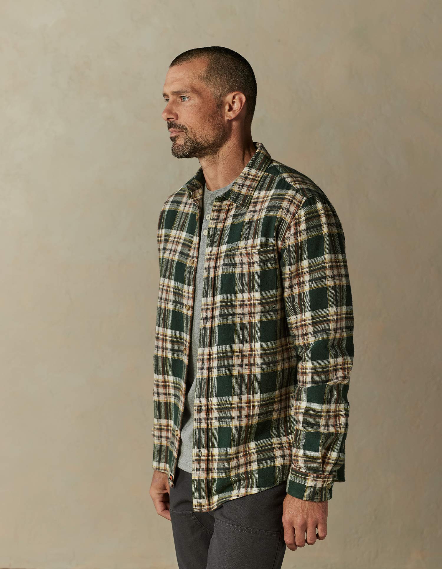 Louis Heavyweight Flannel Overshirt in Elmwood Plaid - Image 4
