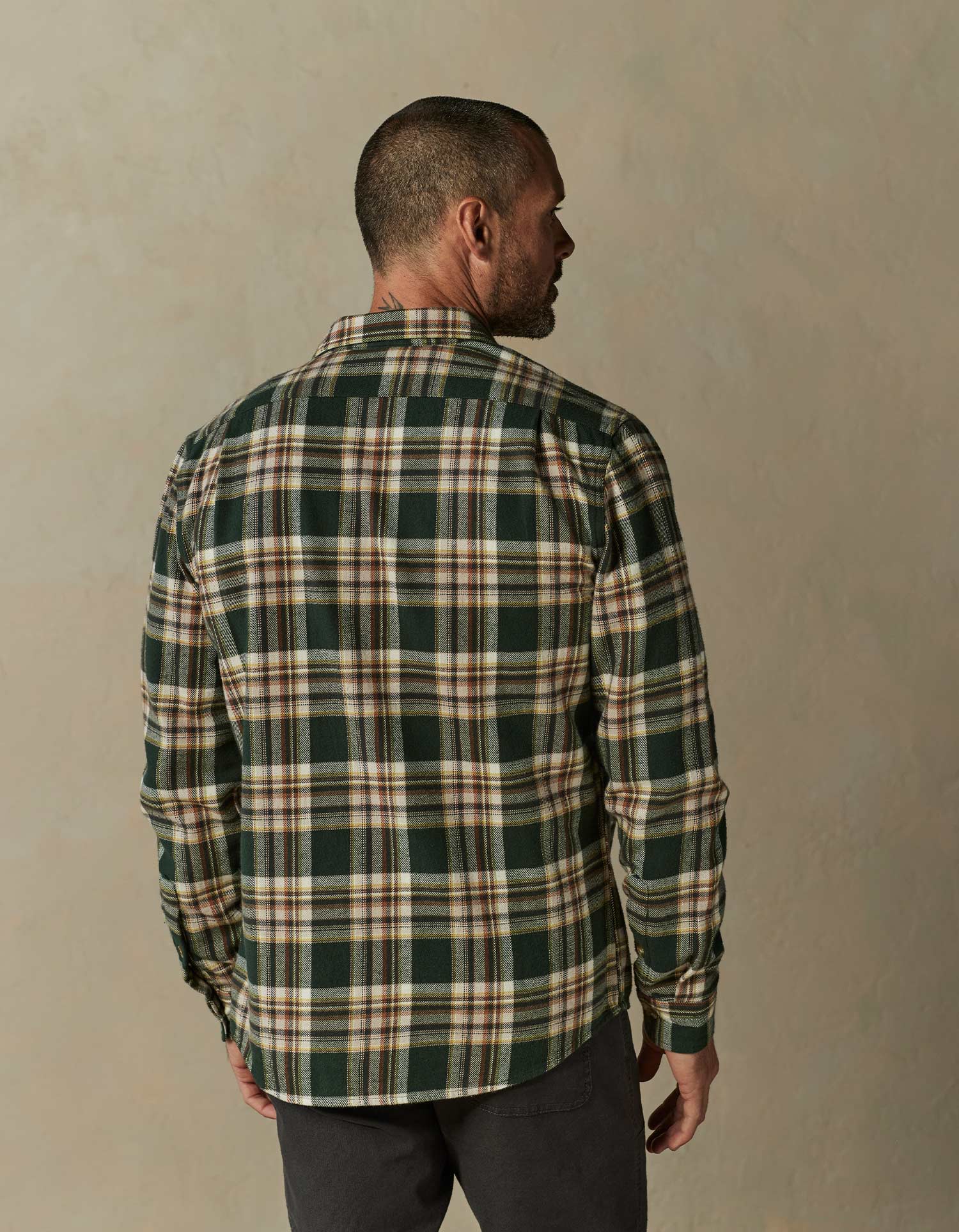Louis Heavyweight Flannel Overshirt in Elmwood Plaid - Image 5