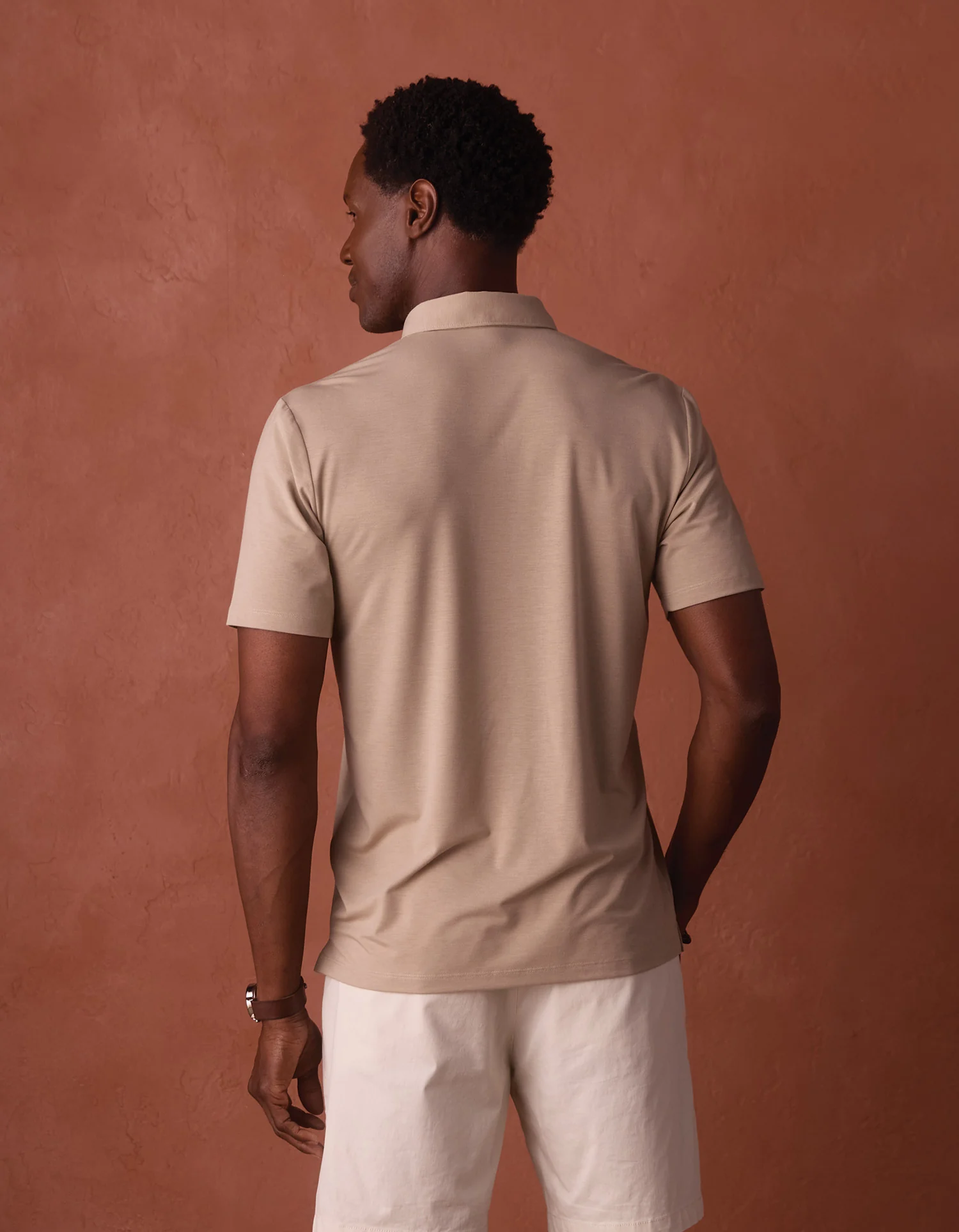 LuxeJersey Polo in Fawn - Image 9