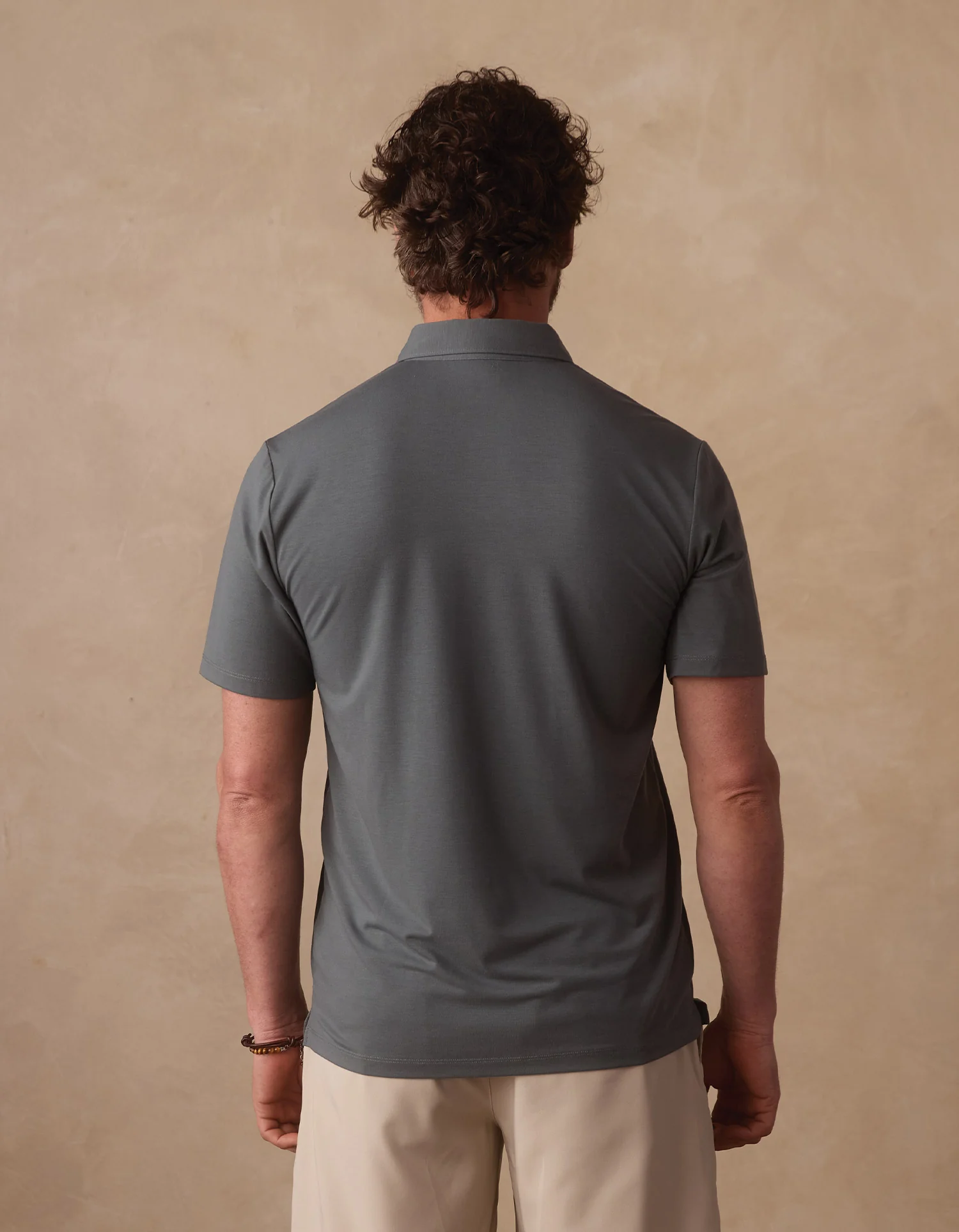 LuxeJersey Polo in Mediterranean Green - Image 5