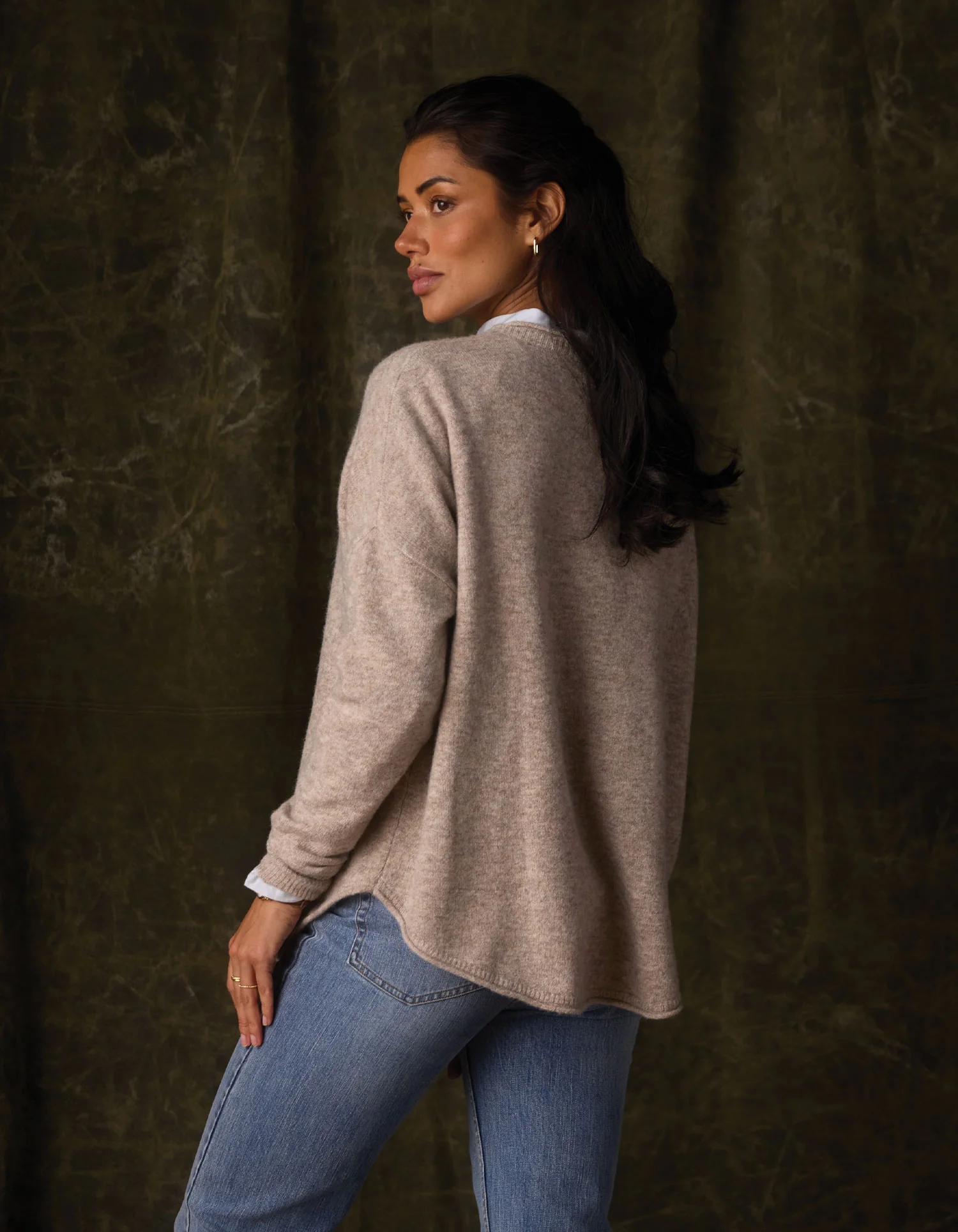 Marianna Crewneck Sweater in Oat - Image 5