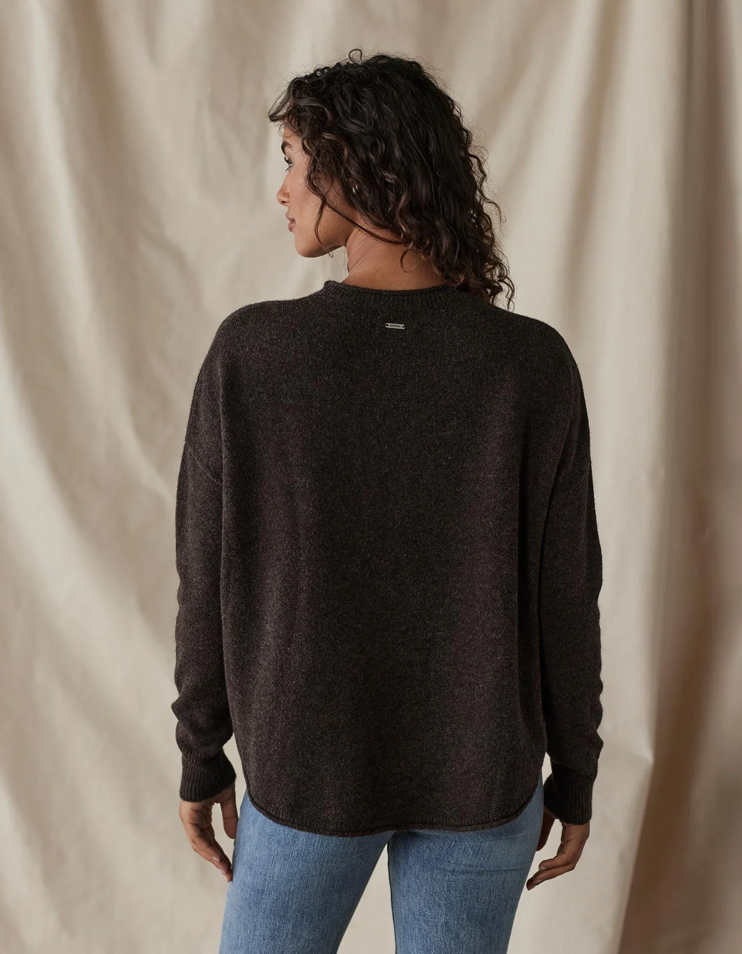Marianna Crewneck Sweater in Umber - Image 4