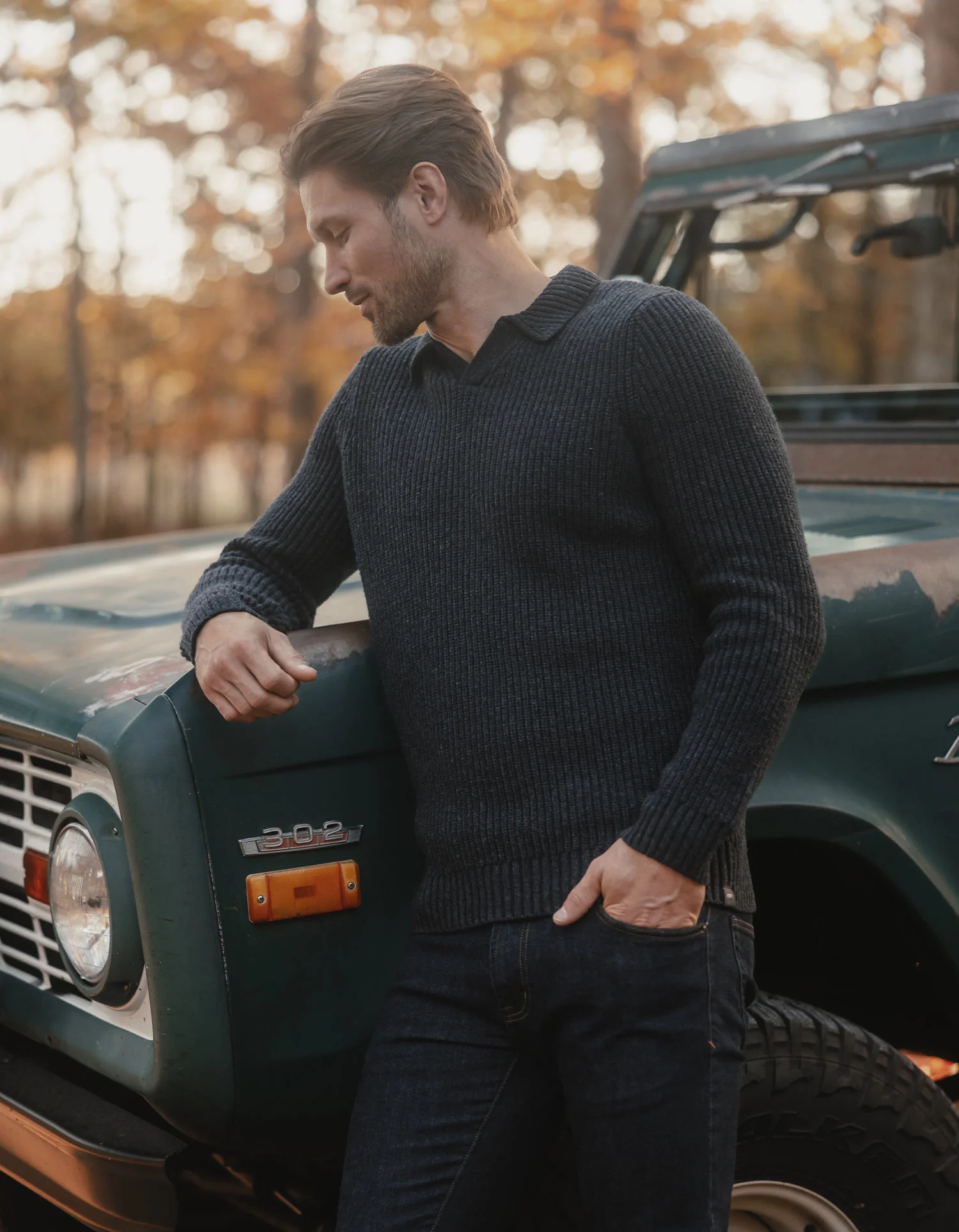 Marled Polo Sweater - Image 2