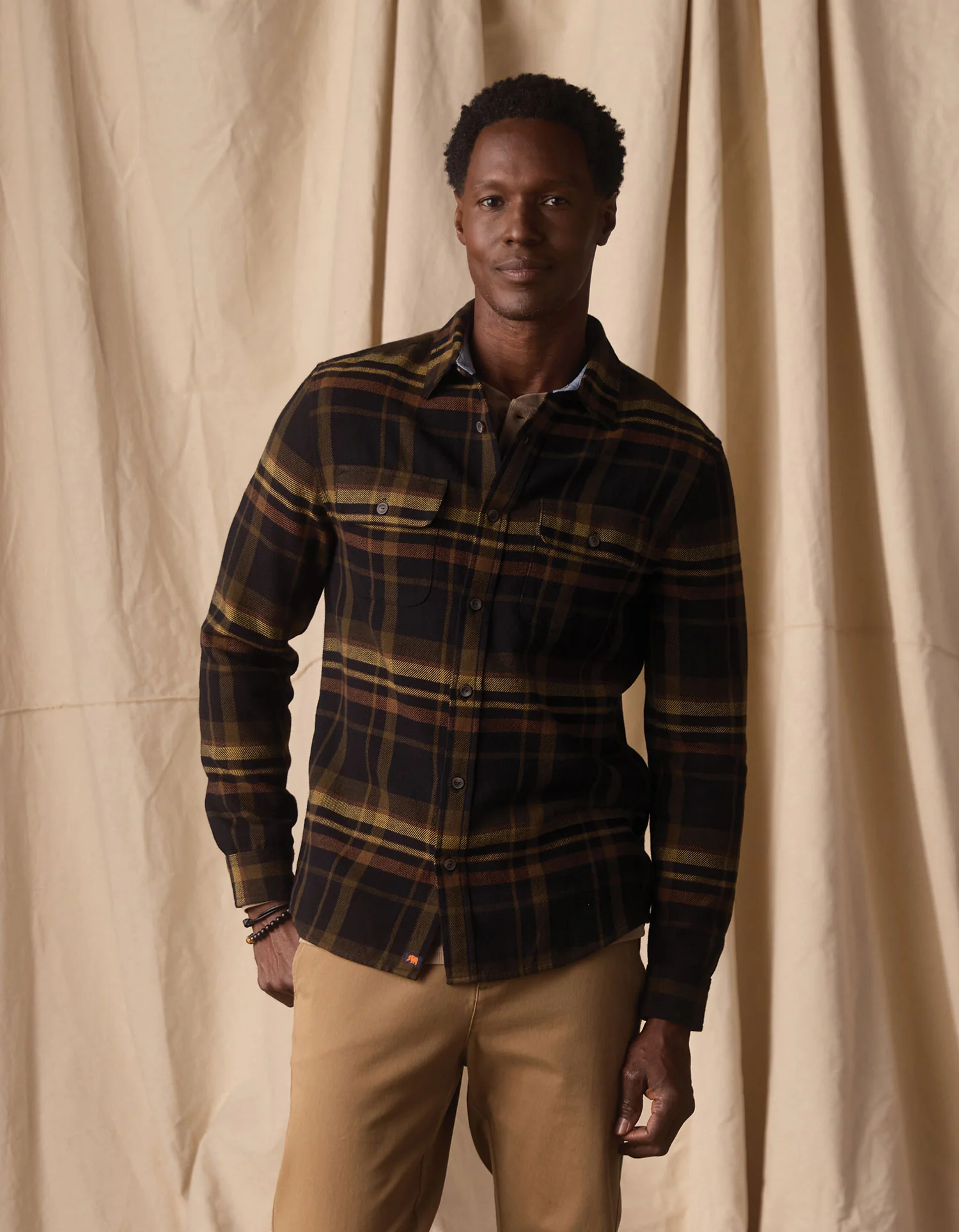 Mountain Overshirt in Black Plaid - Image 4