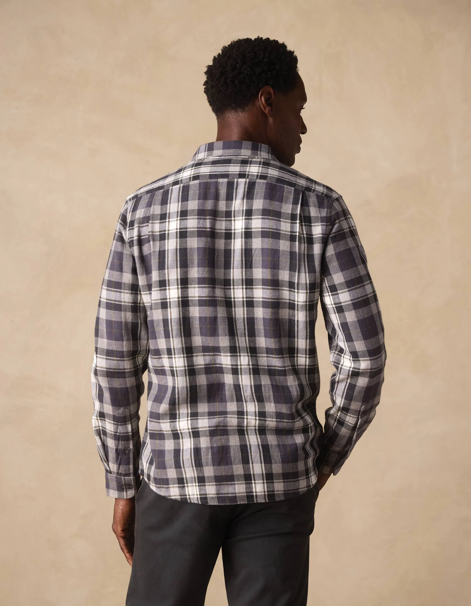 Mountain Overshirt in Grey Plaid - Image 5