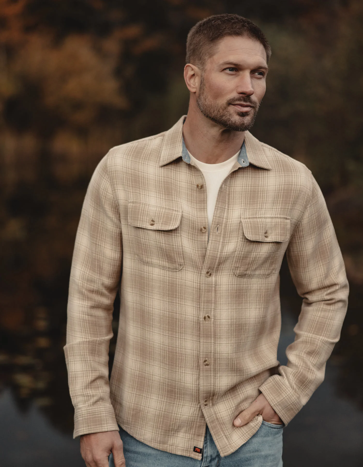 Mountain Overshirt in Oak Plaid - Image 2