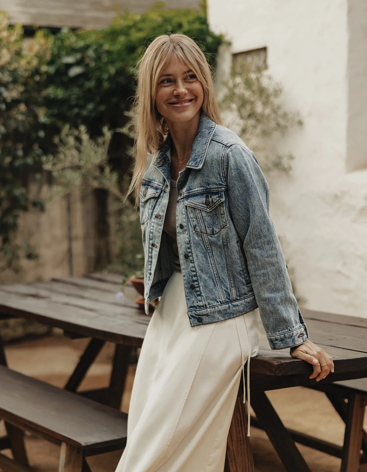 Normal Denim Jacket in Medium Greyson Wash - Image 2