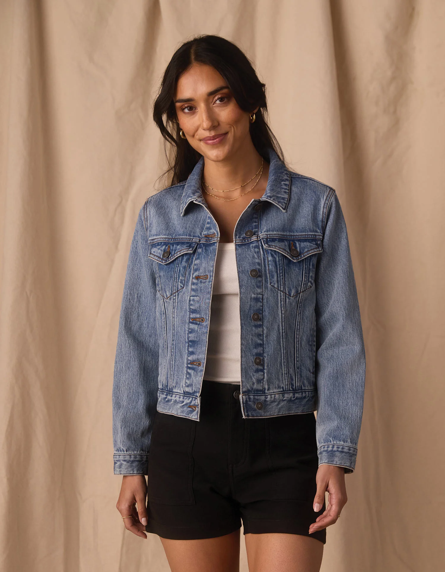 Normal Denim Jacket in Medium Greyson Wash - Image 5
