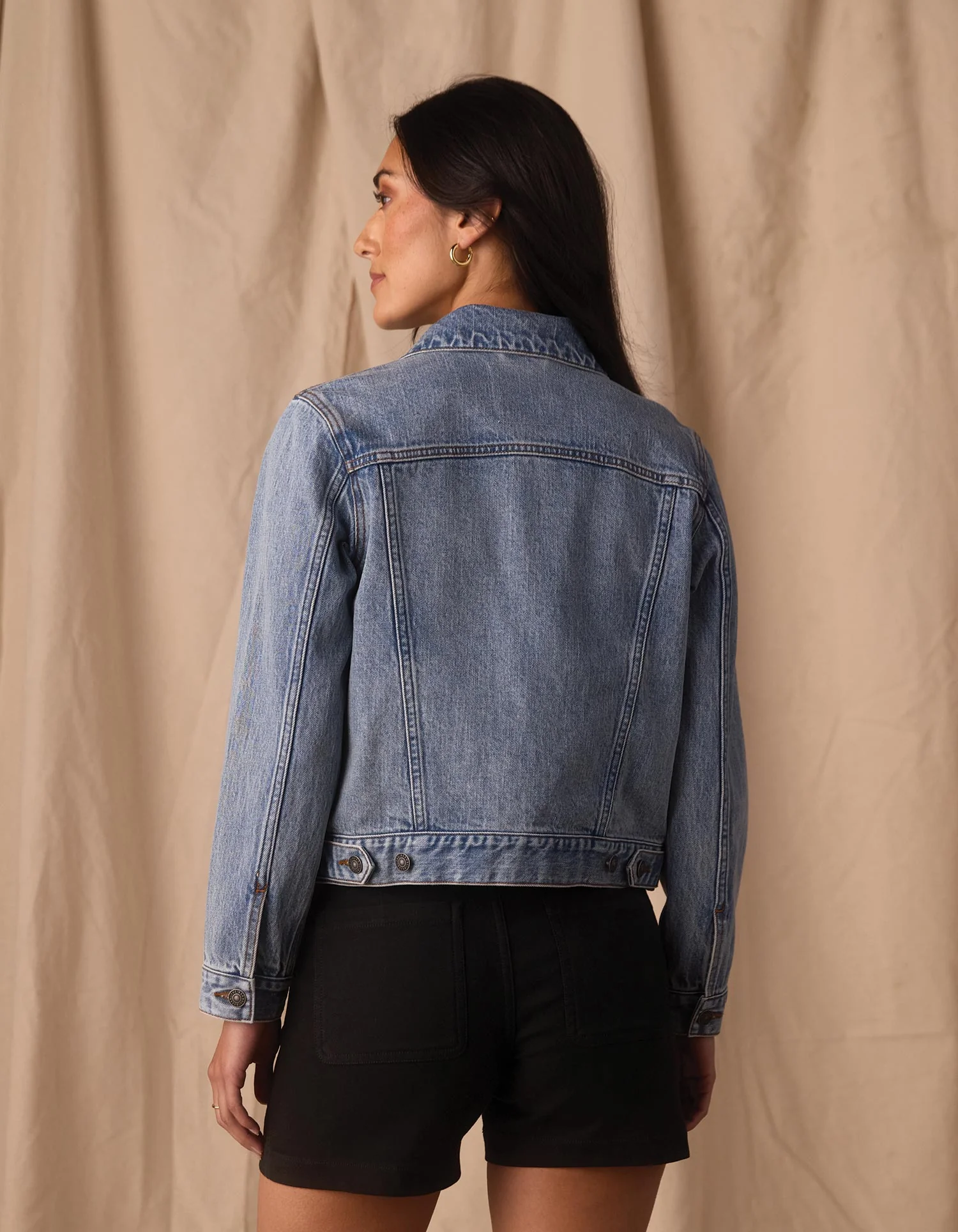Normal Denim Jacket in Medium Greyson Wash - Image 7