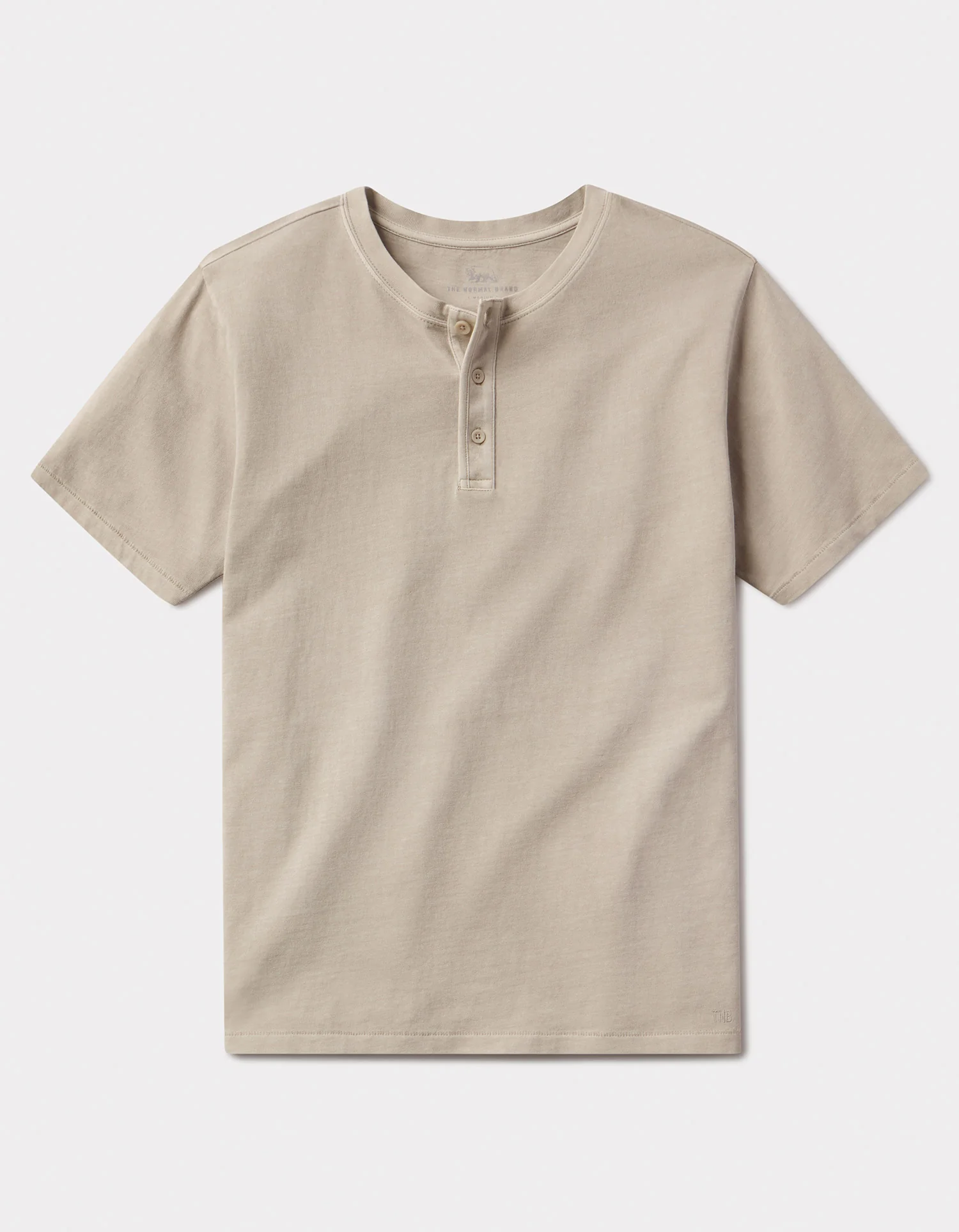 Normal Jersey Henley in Pumice - Image 2